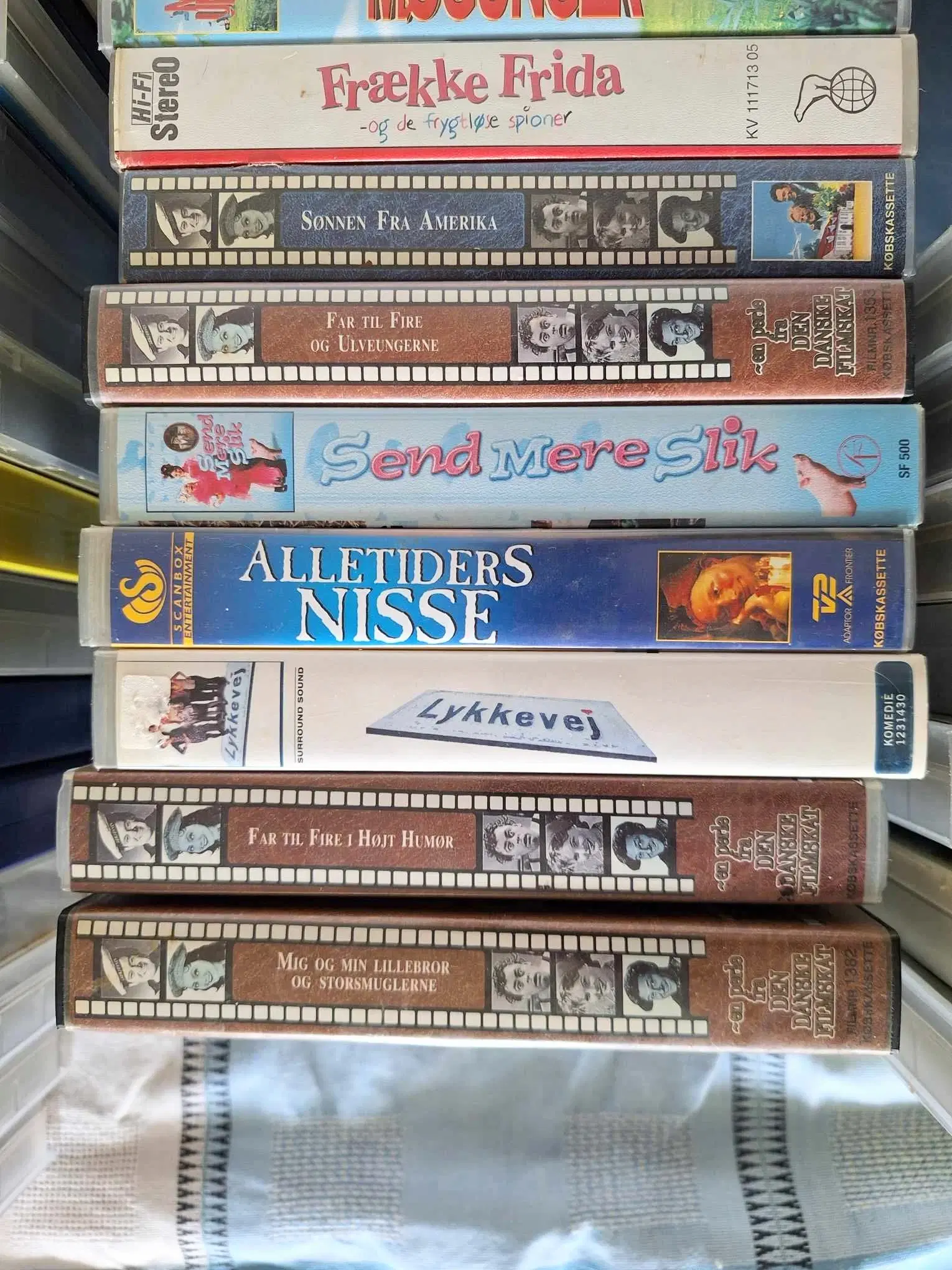 Danske vhs film Videofilm blandet original bånd