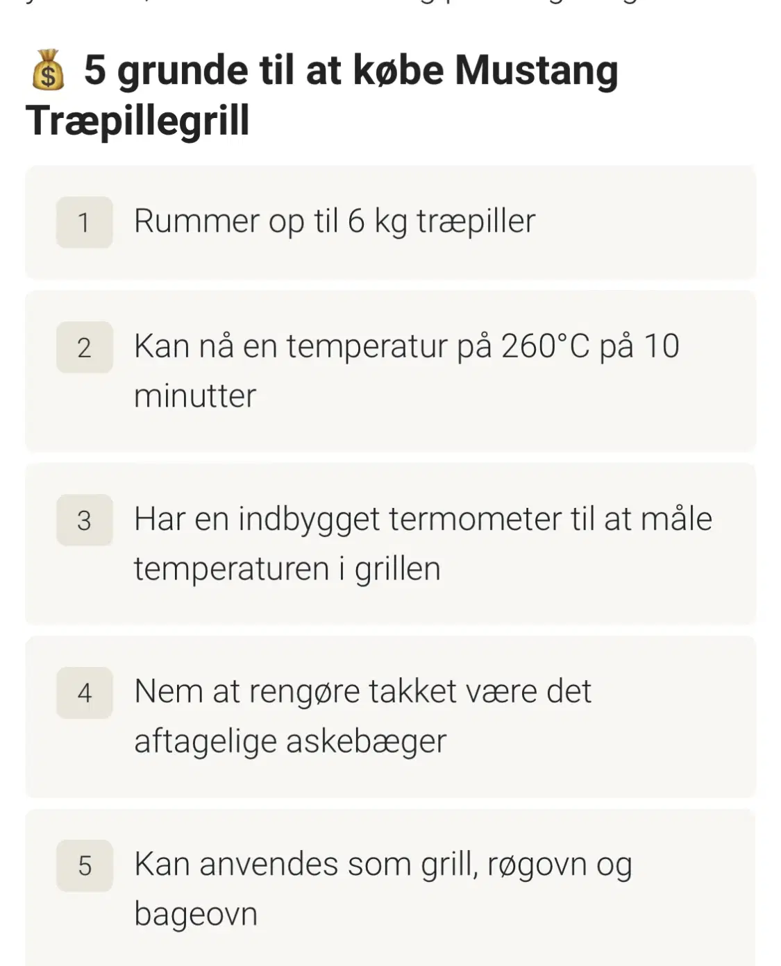 Mustang Houston træpille grill