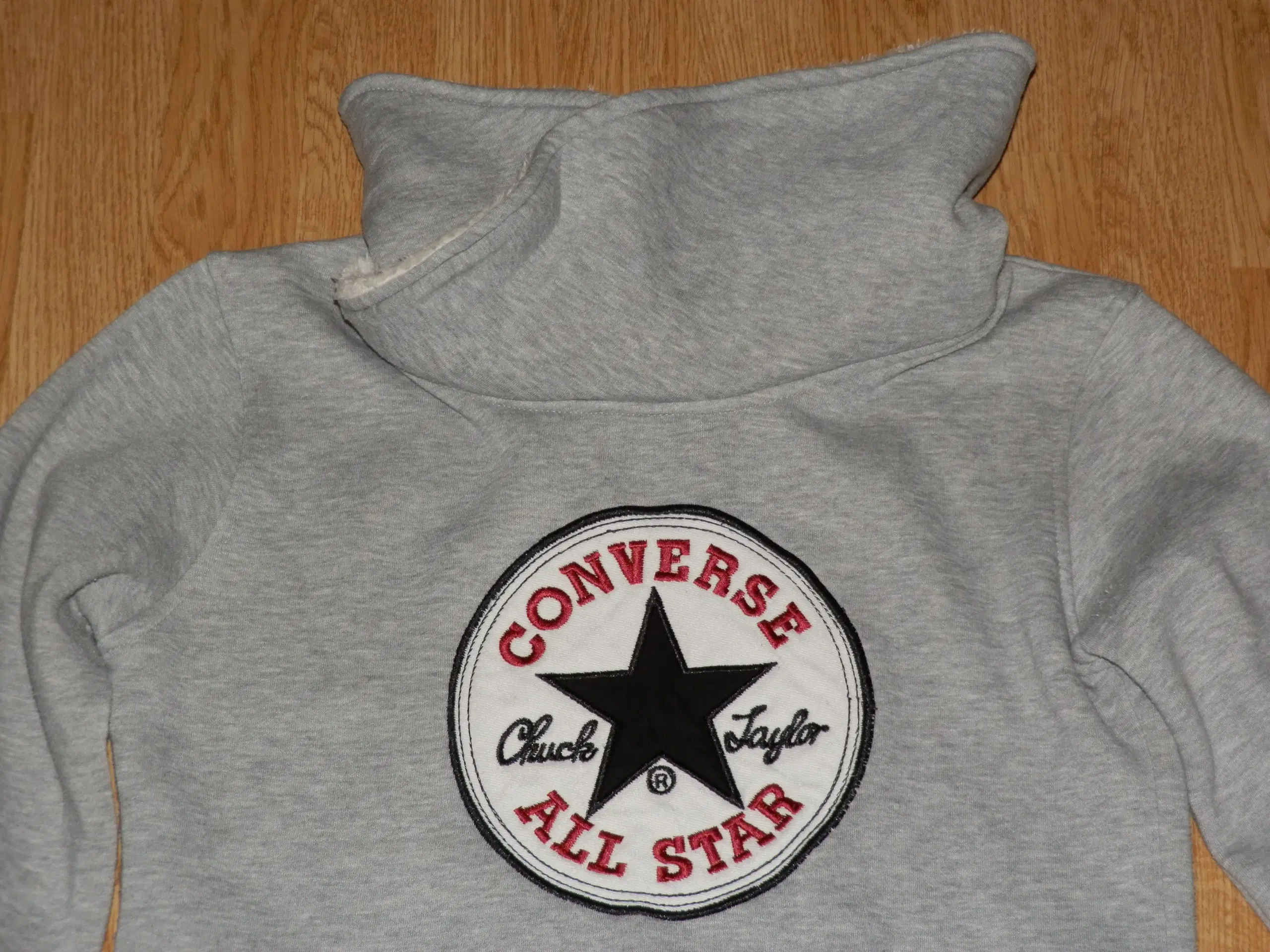 Grå Converse All Star Logo Sweatshirt str L