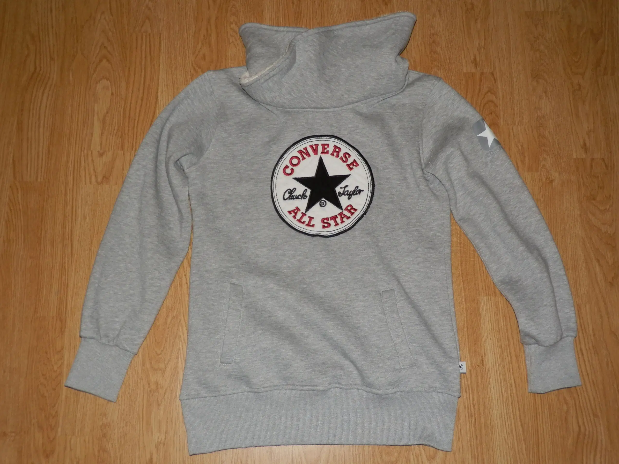 Grå Converse All Star Logo Sweatshirt str L