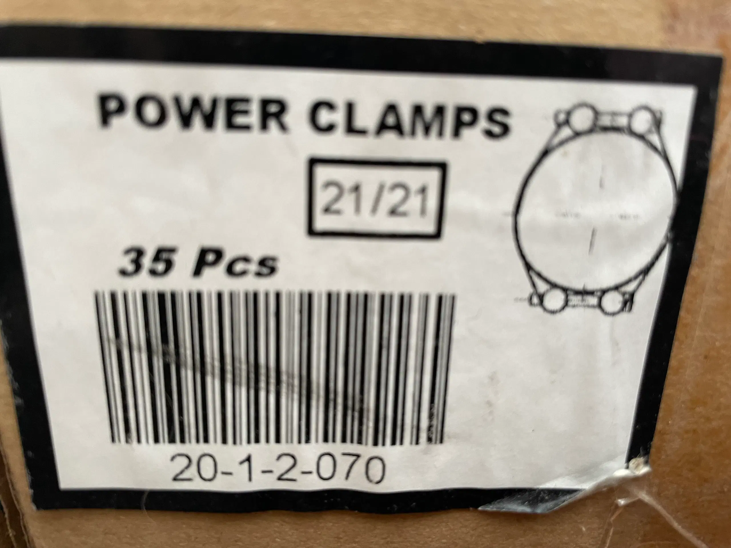 10 stk POWER CLAMP