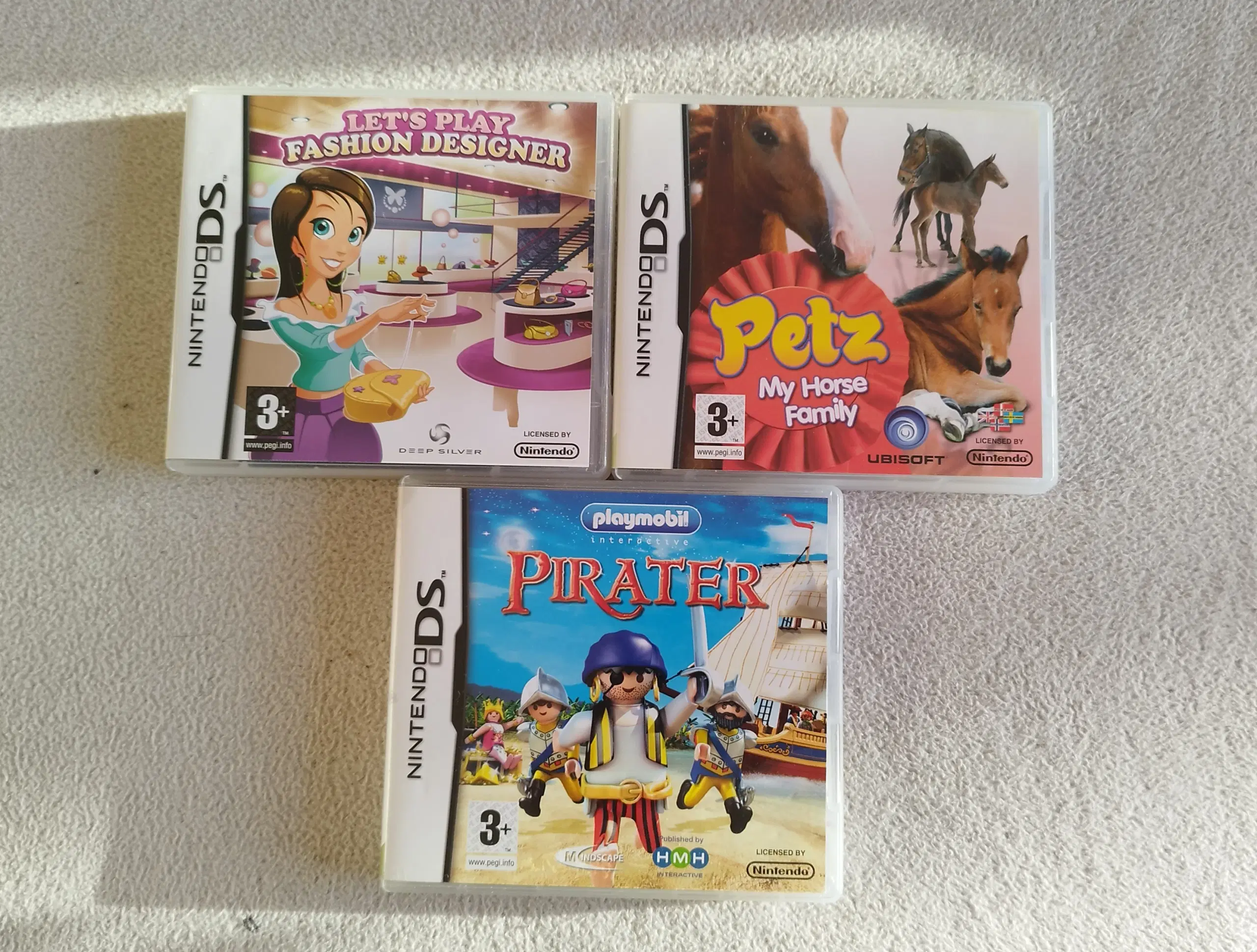 3 Nintendo DS Spil - 50 kr pr spil!