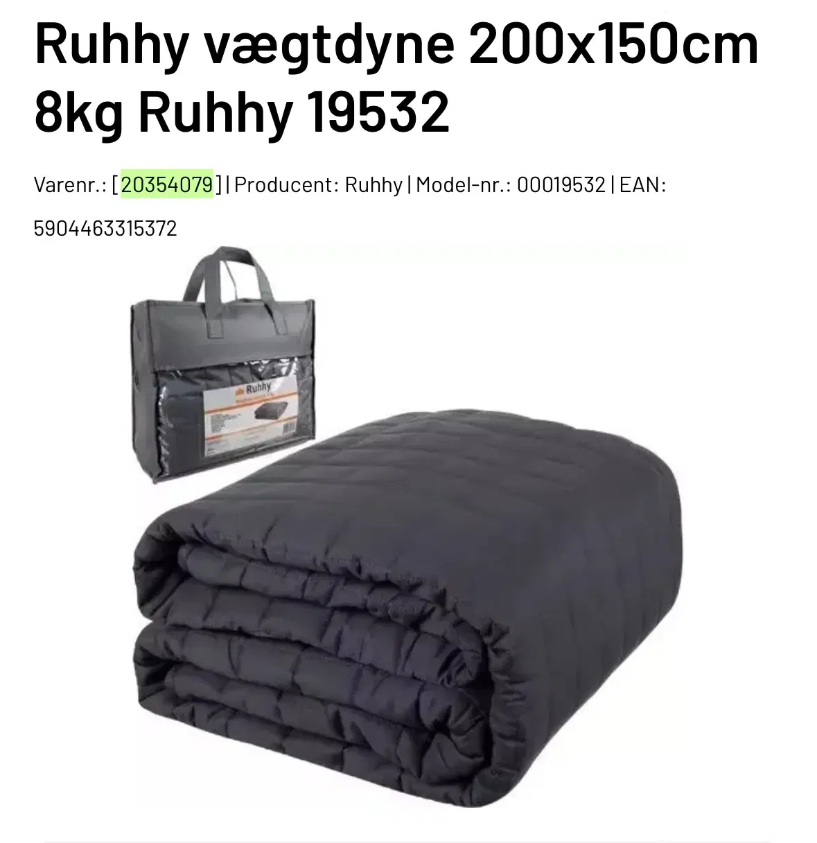 Vægt dyne 8 kg