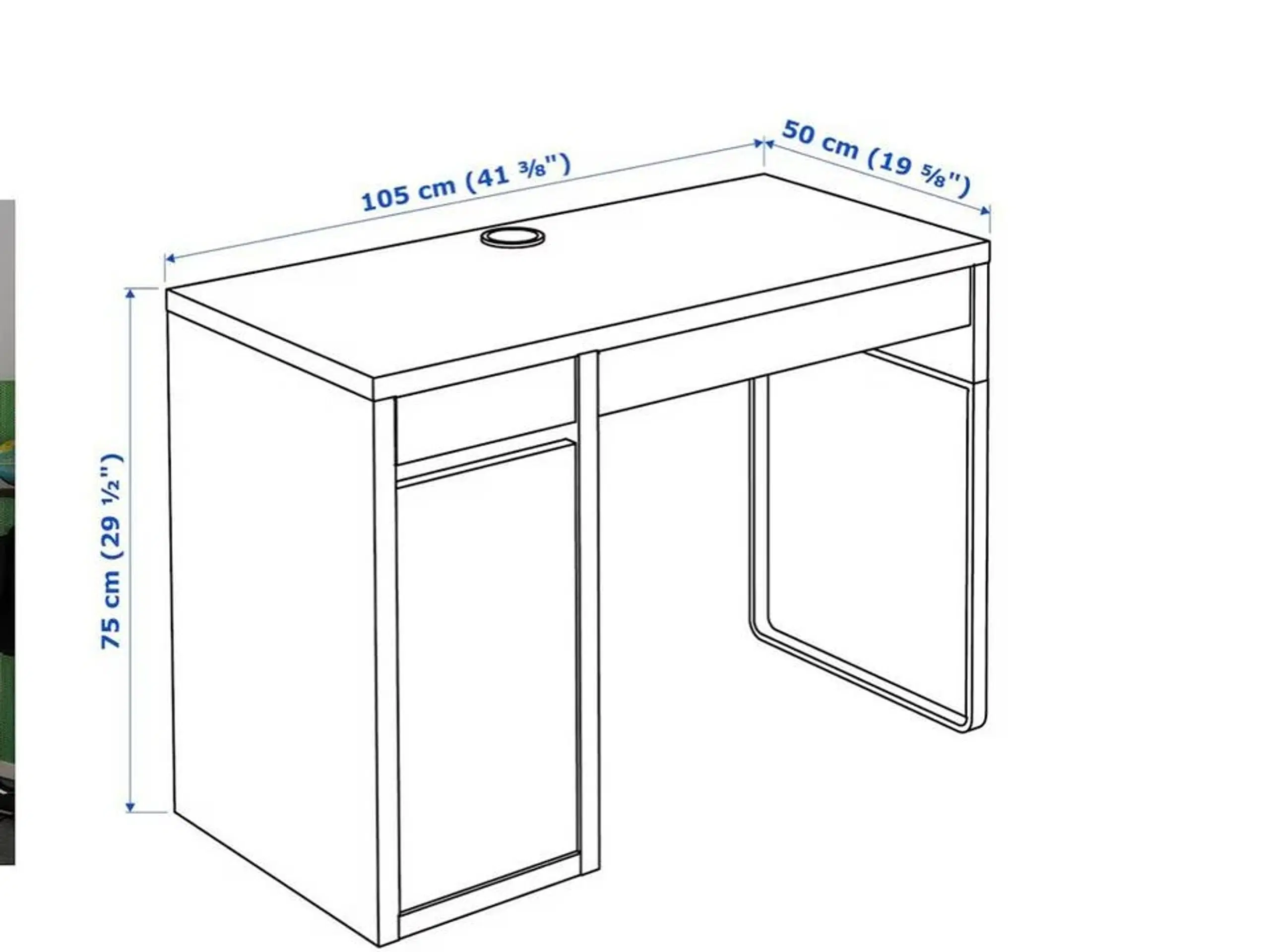 Skrivebord fra Ikea sælges!