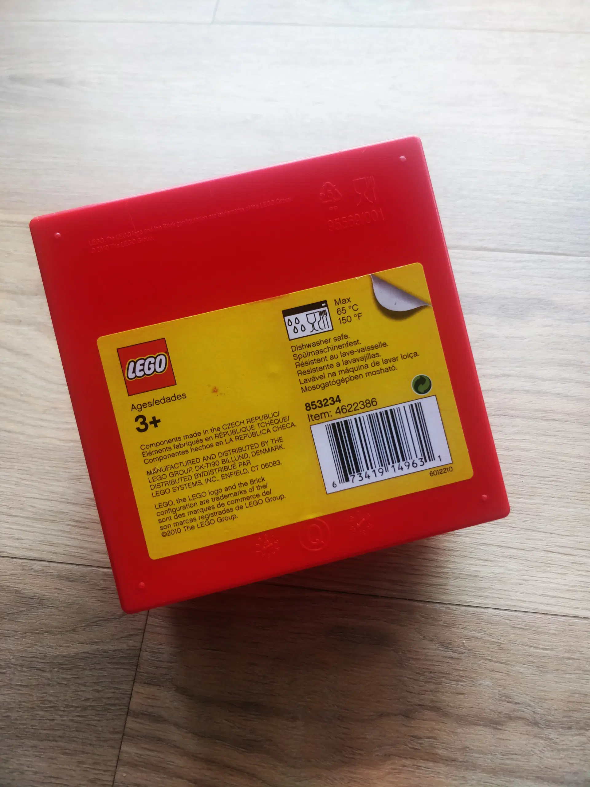 2x Lego opbevaringsklods opbevaringsboks