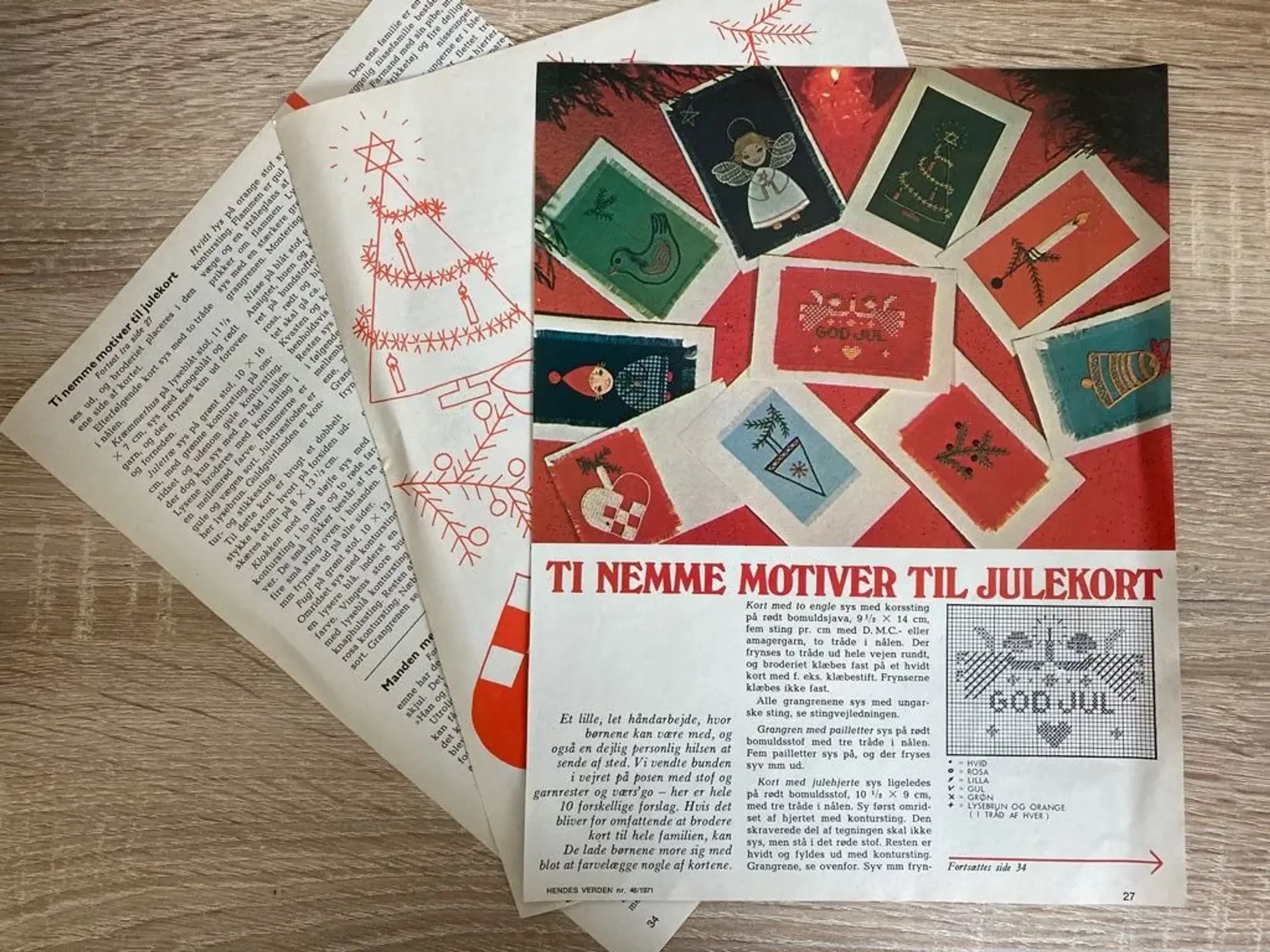 Broderimønster: 10 motiver til julekort