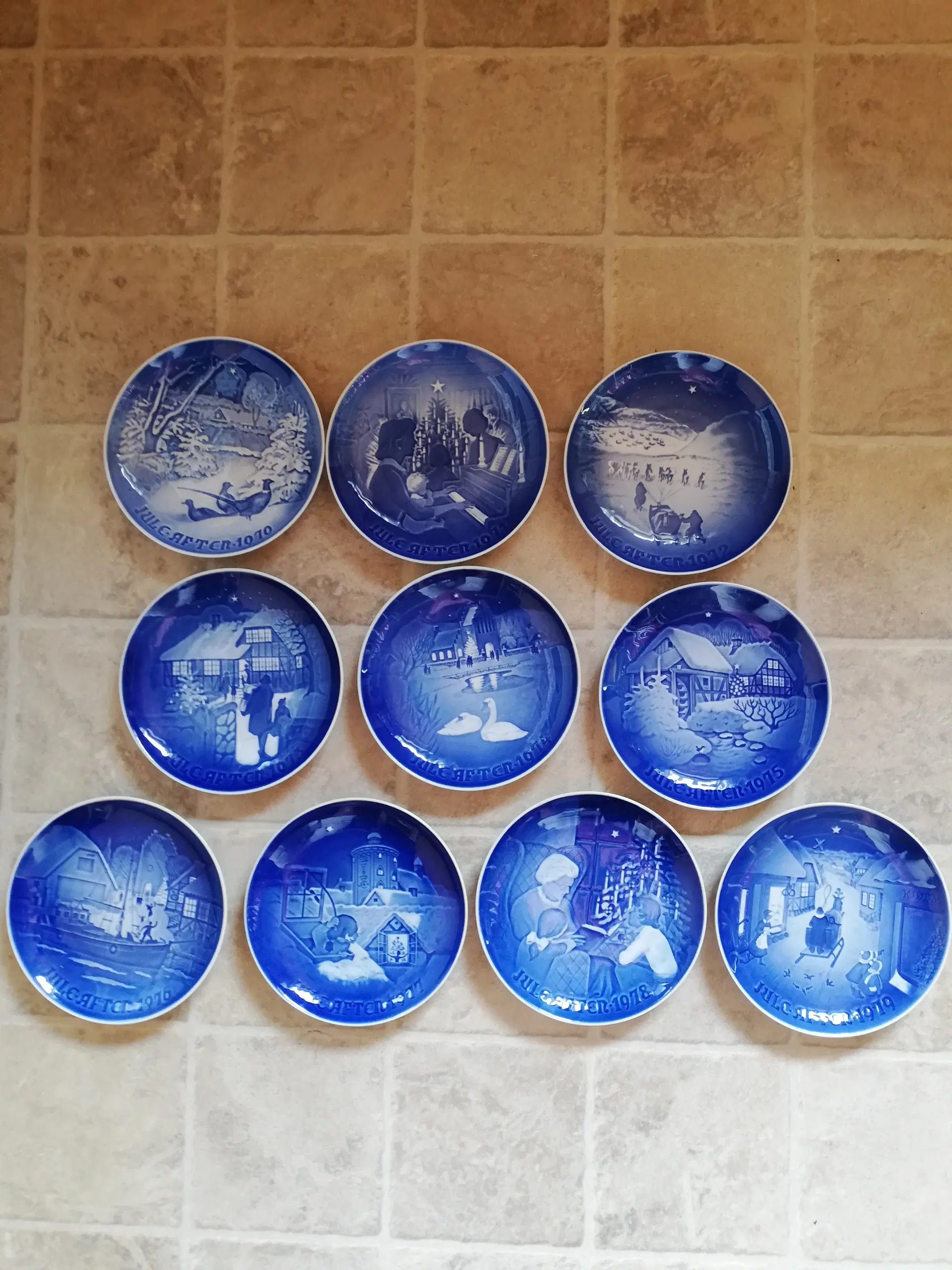 BG juleplatter 1970-1979