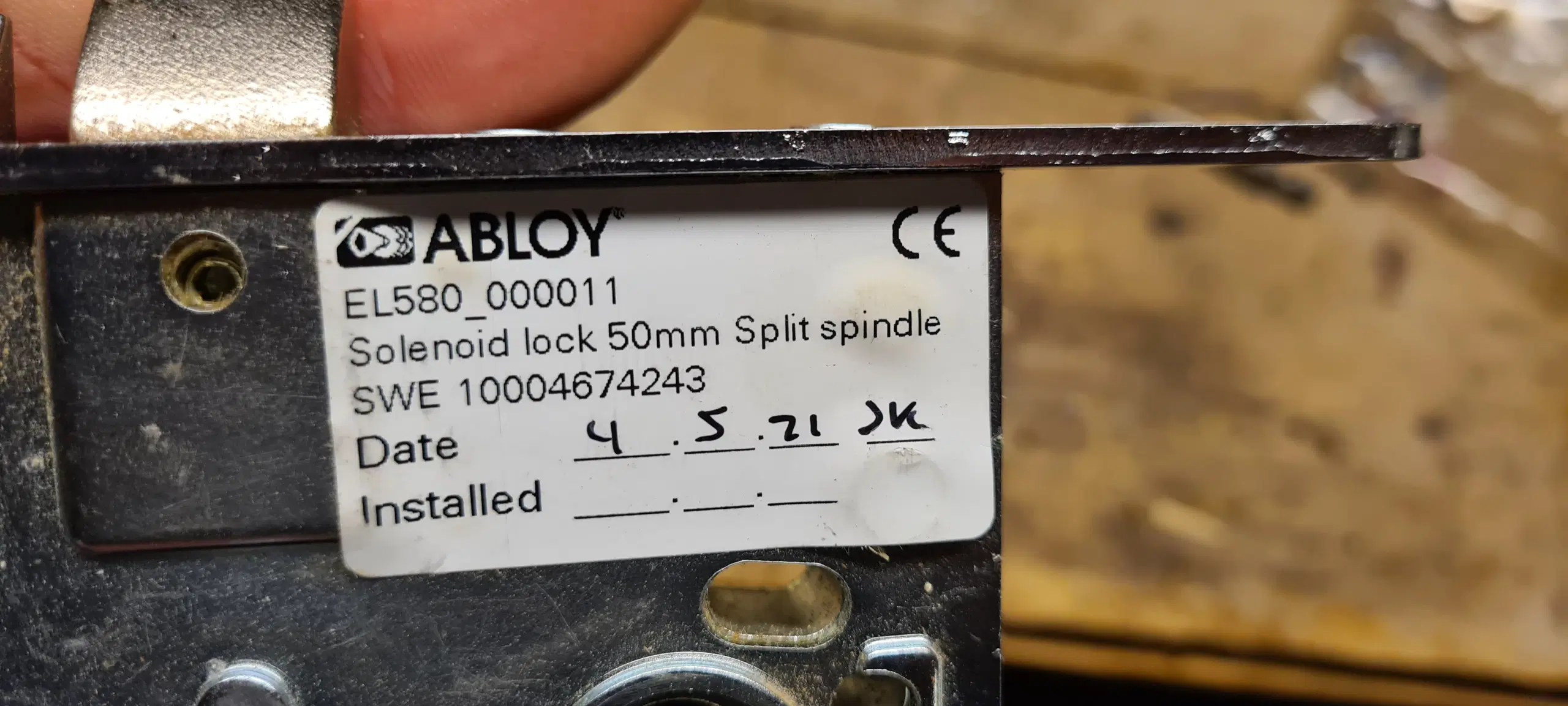 El låsekasse magnetlås Abloy El580