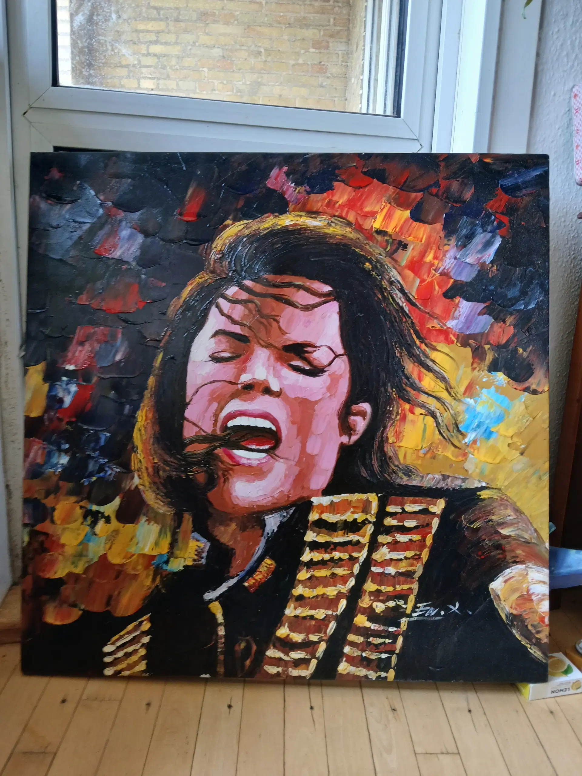 maleri amerikansk kunstner af Michael Jackson