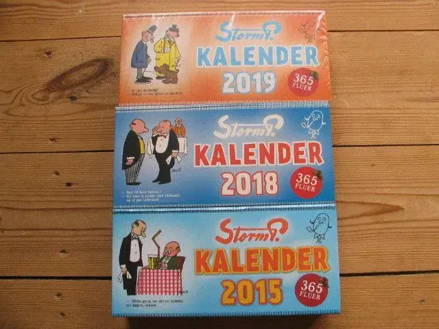 Storm P kalendere 2015+2018+2019