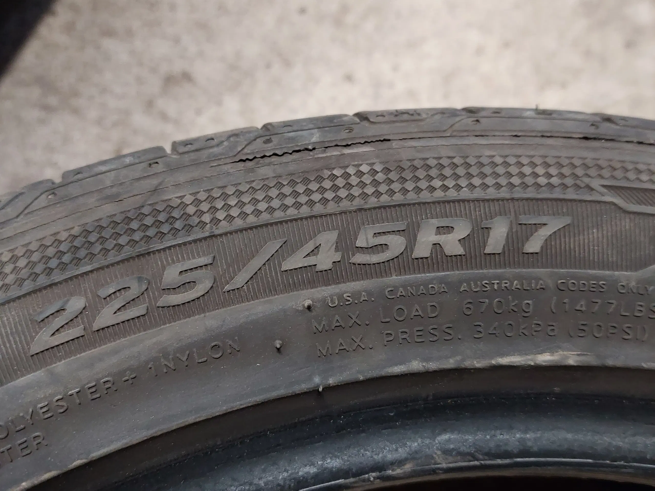 Hankook 2stk 225/45R17