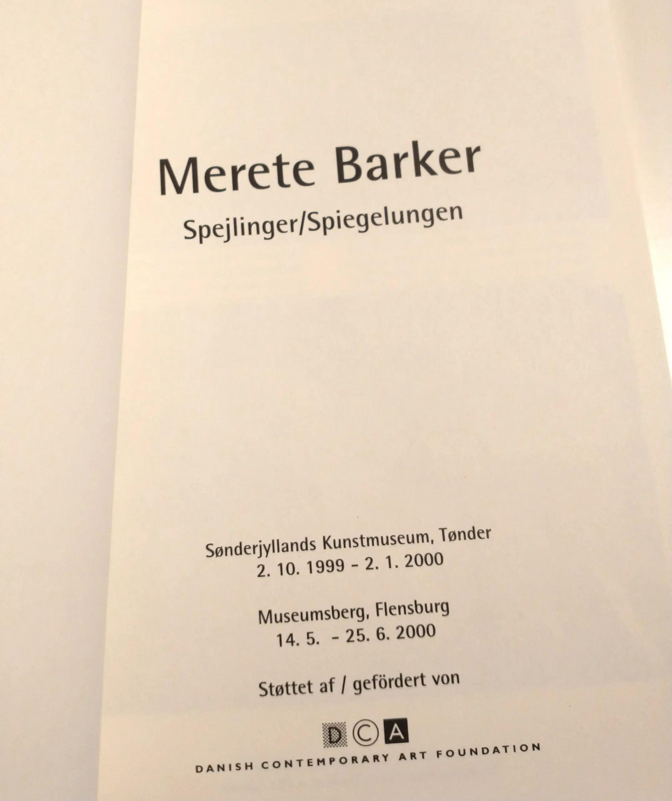 Merete Barker - spejlinger / Spiegelungen