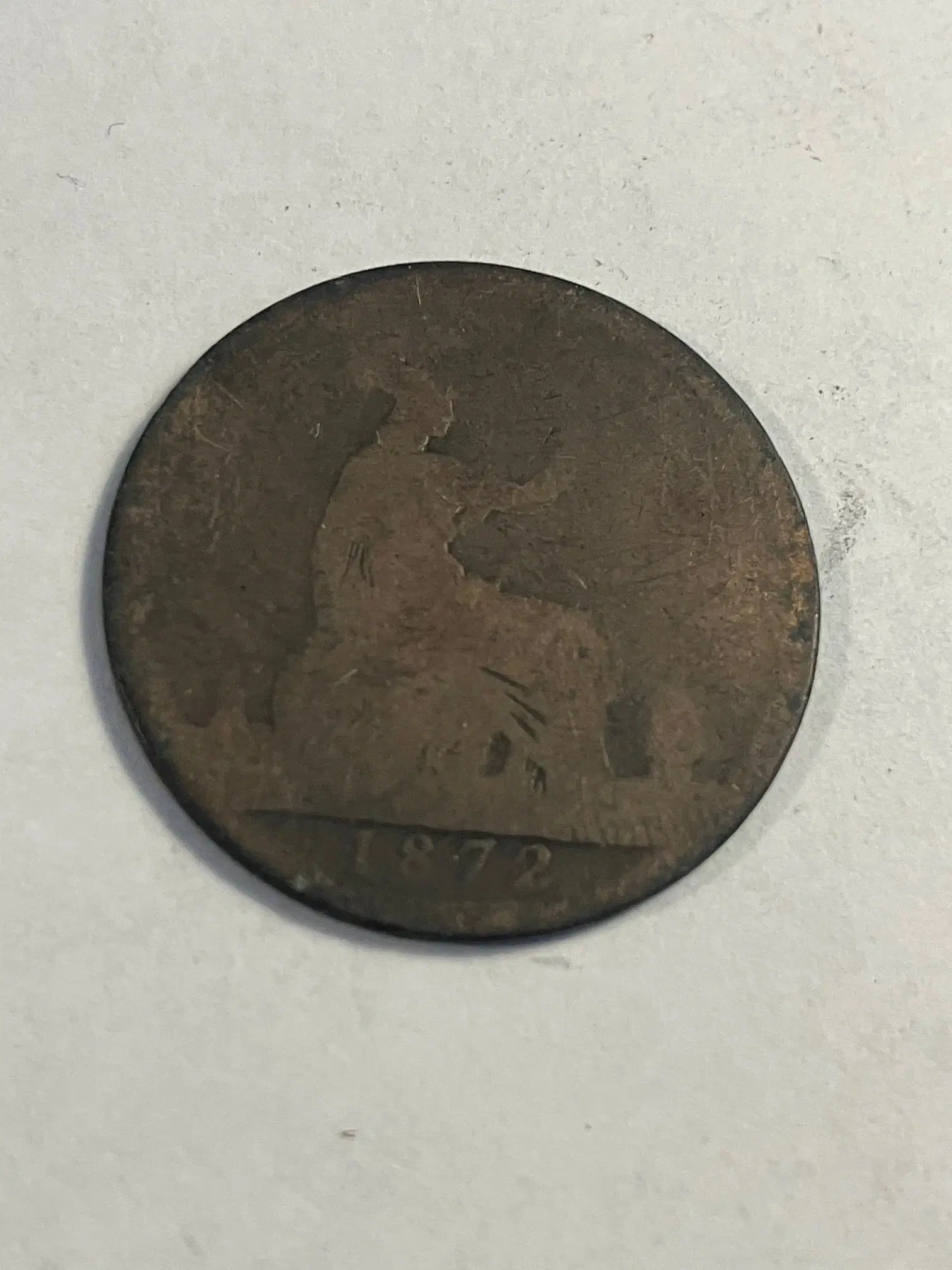 One Penny 1872 England