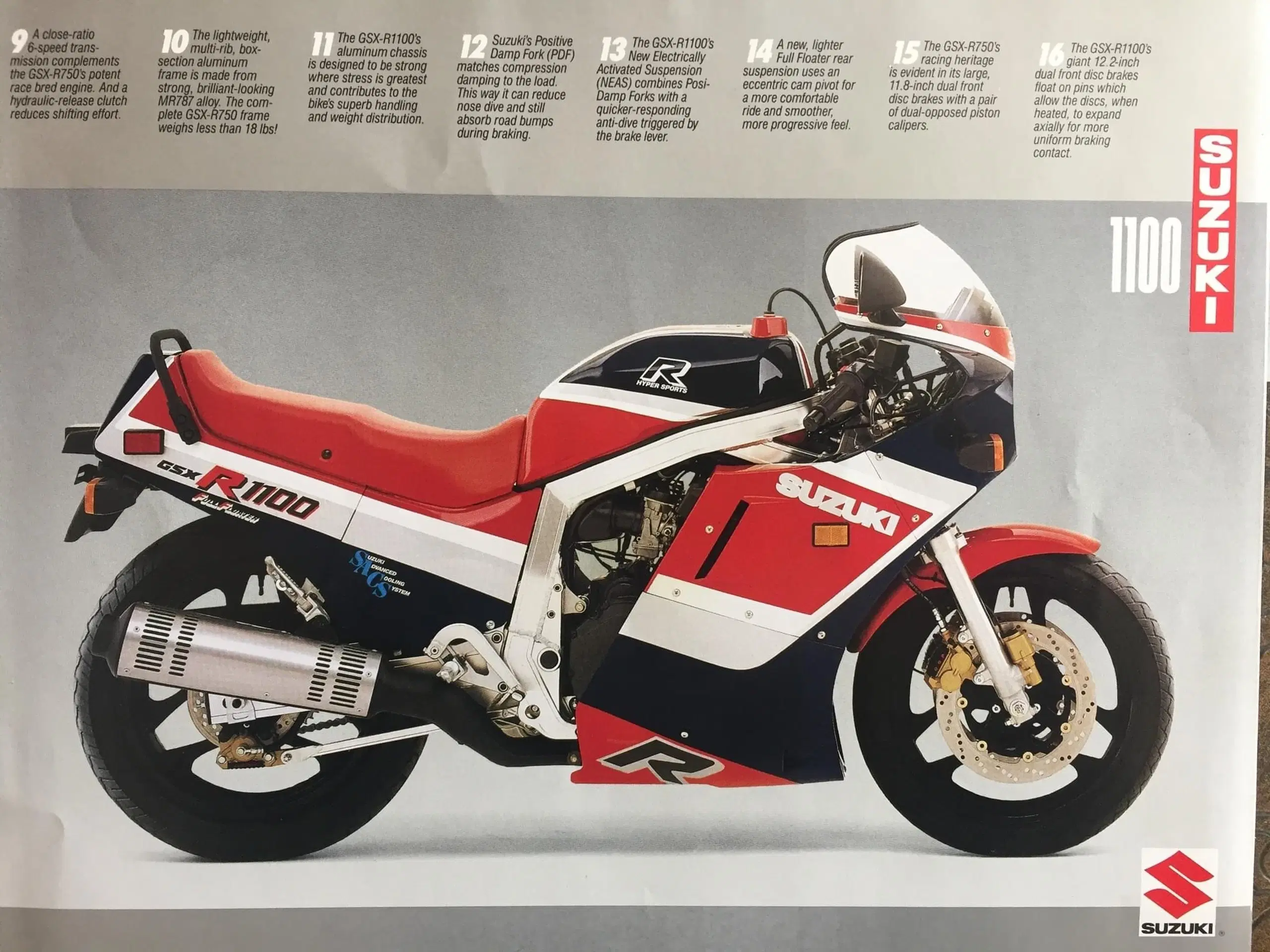 Paknings sæt til Suzuki GSXR 1100 1986