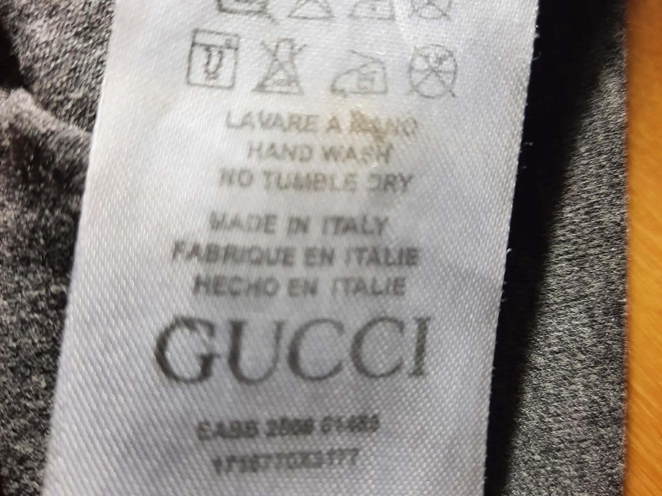 GUCCI bluse grå str L/M