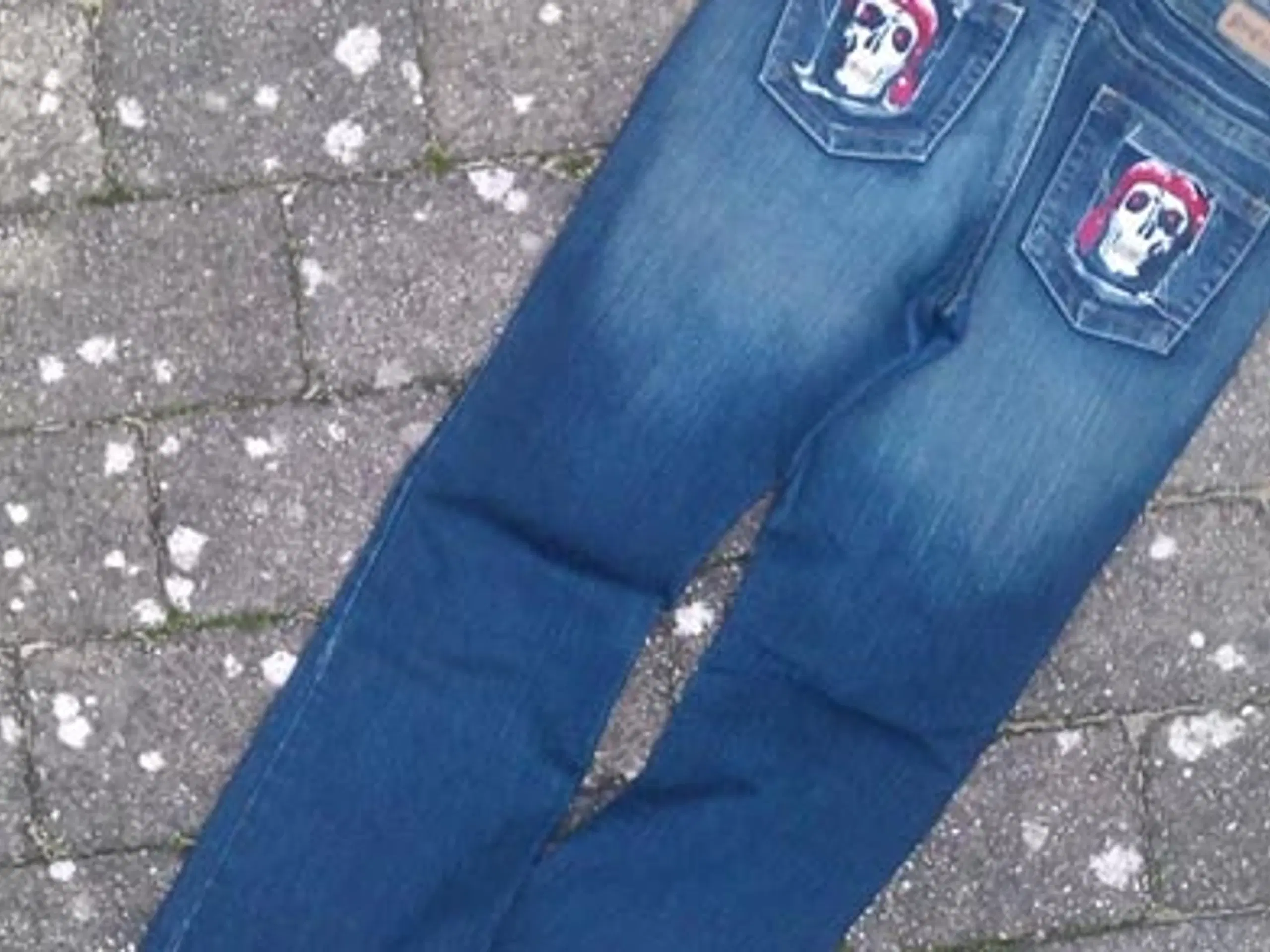 JEANS MED PIRATER _ cowboybukser sørøver