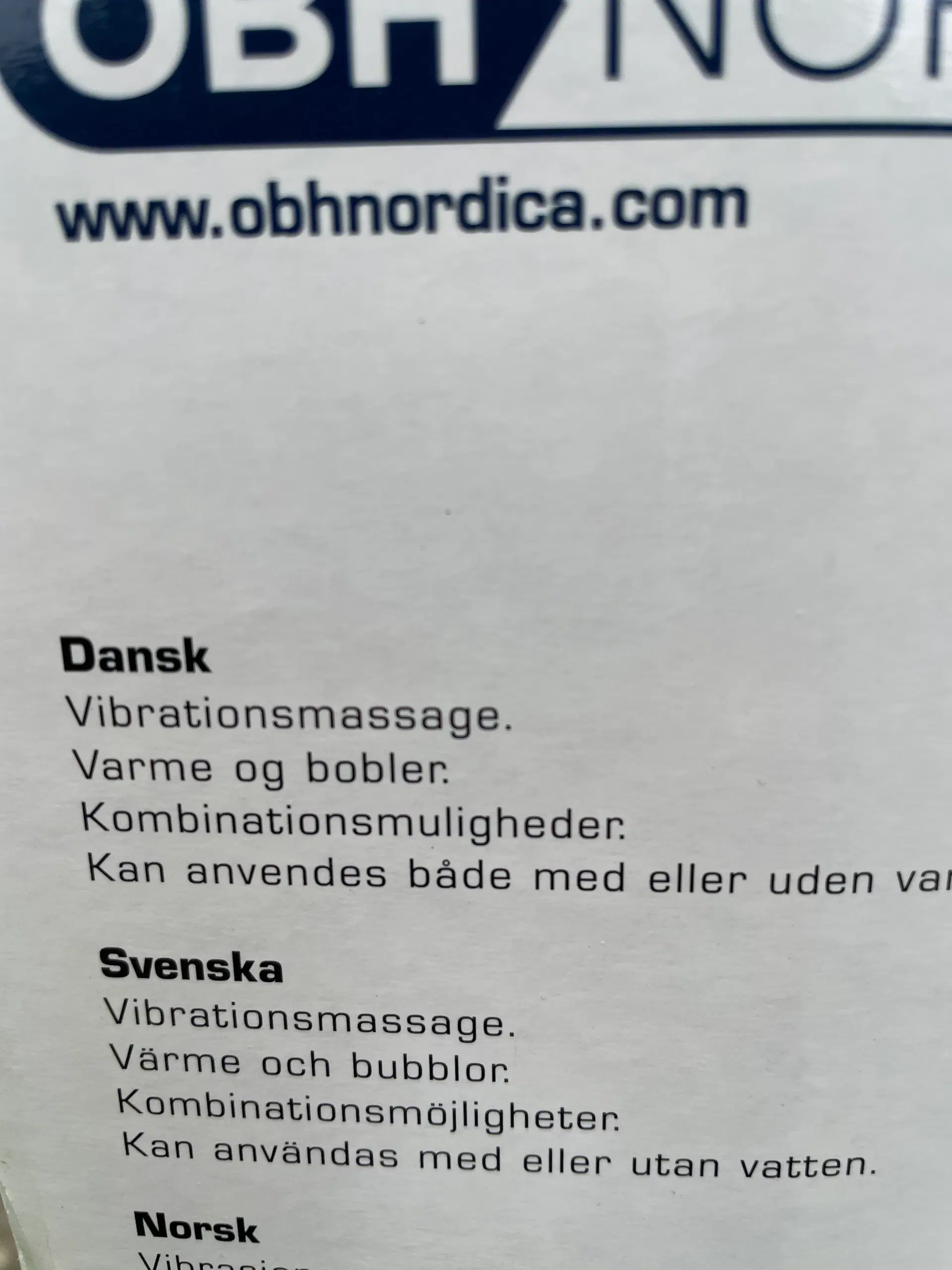 OBH fodbad og massage