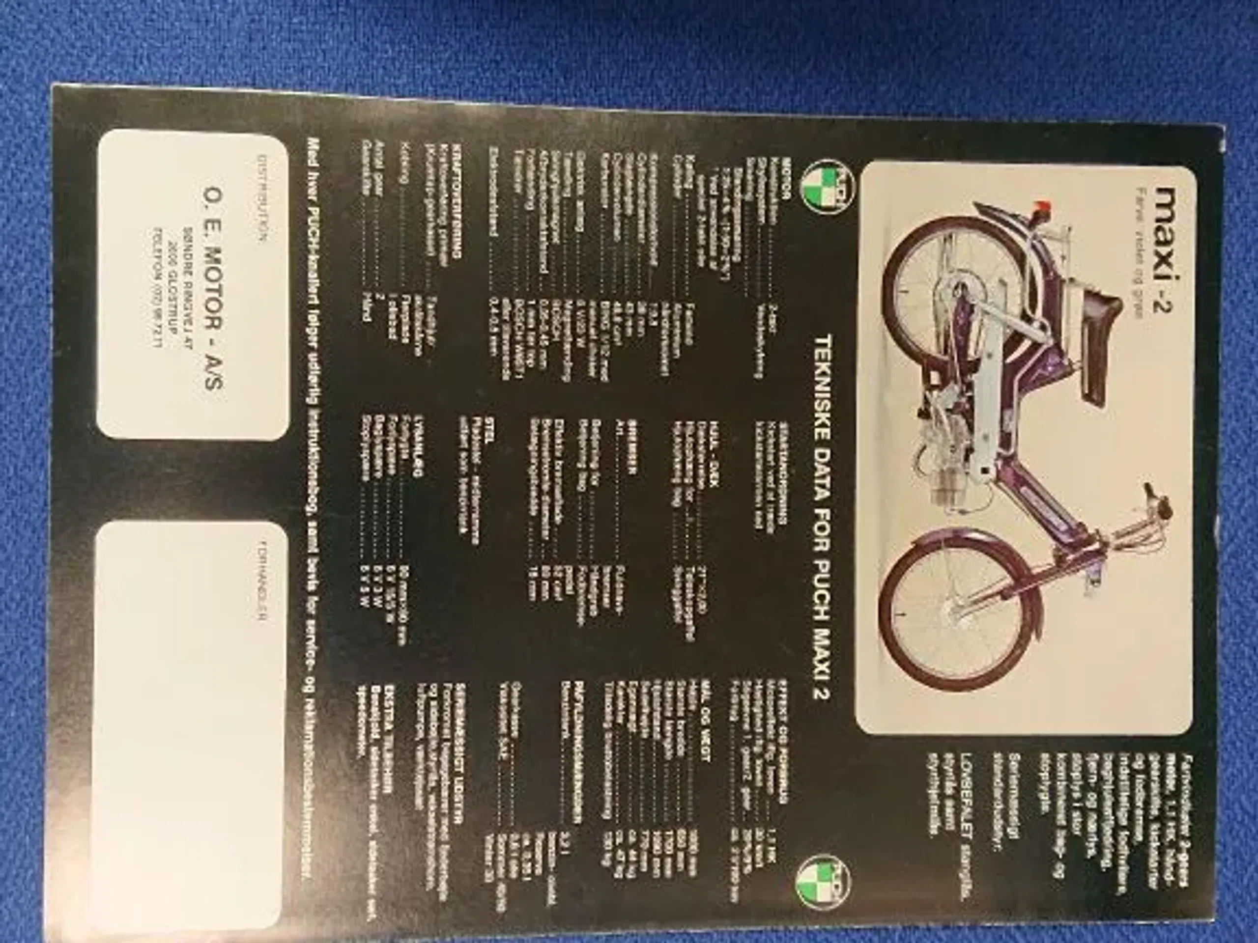 Dansk Puch MAXI brochure