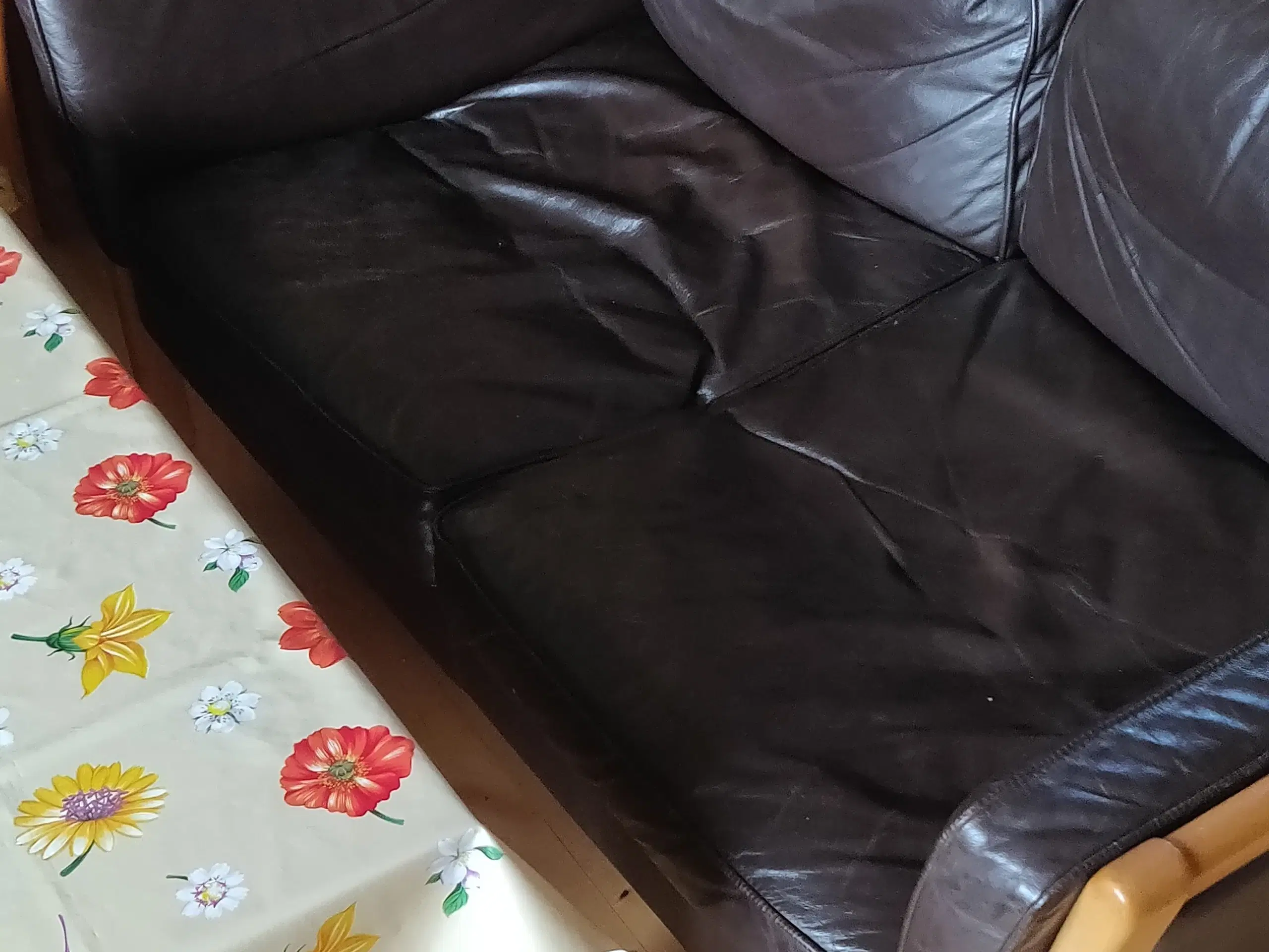 2 pers Sofa læder