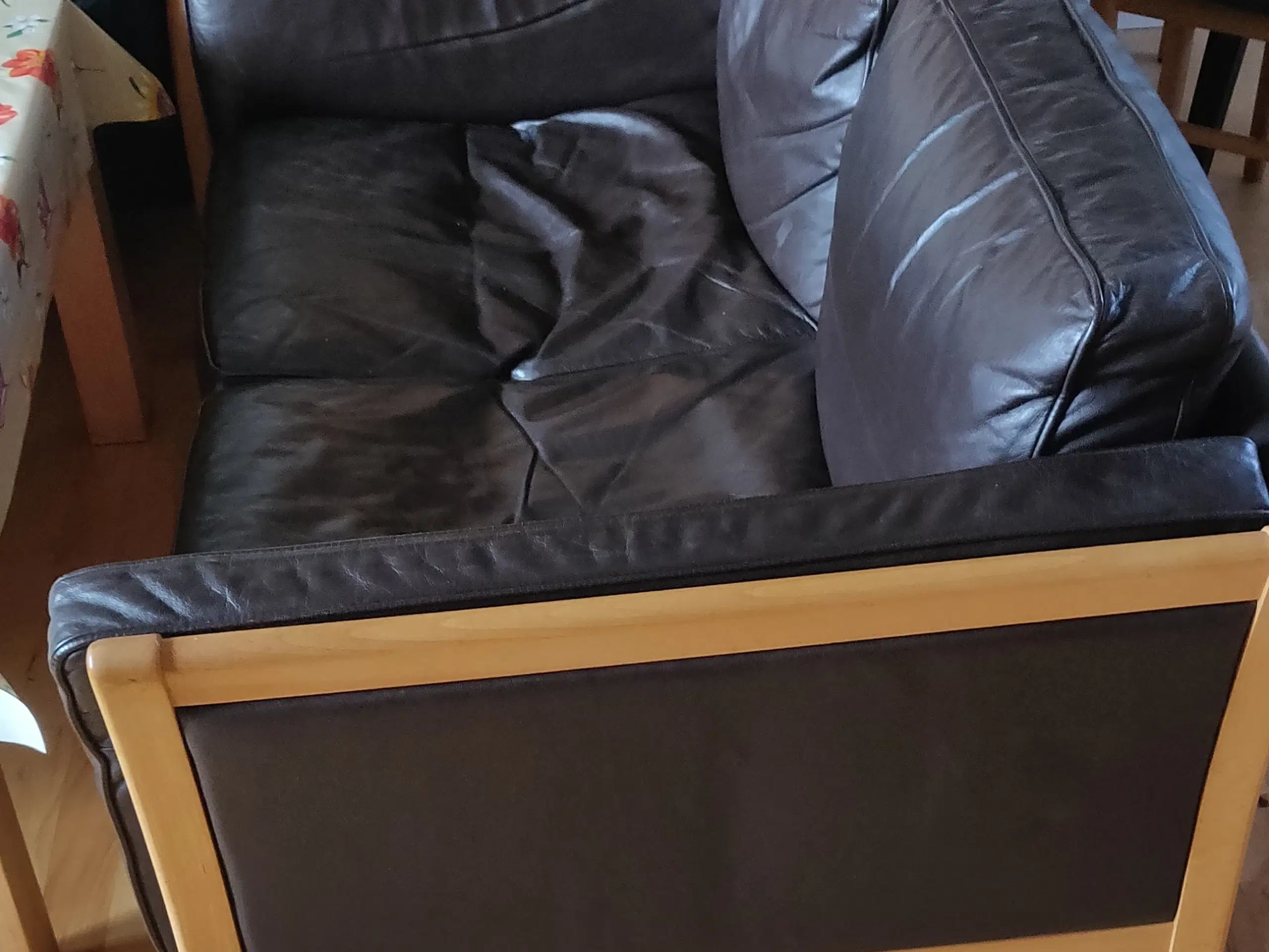 2 pers Sofa læder