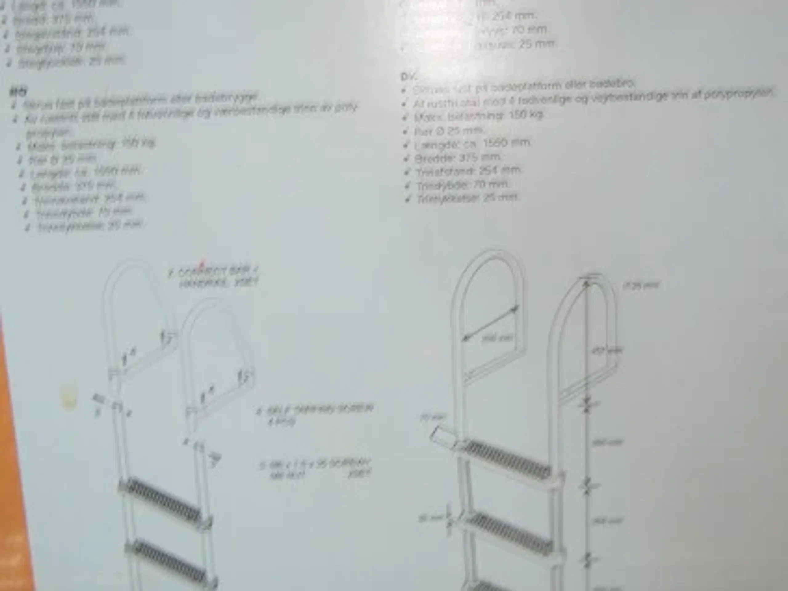 båd stige 4 step Dock  ladder