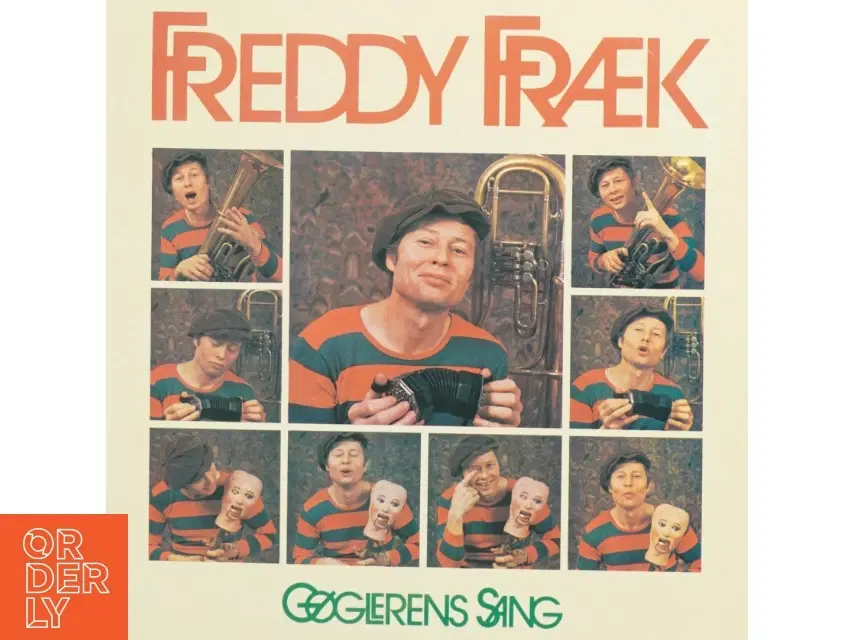 Freddy Fræk "Gøglerens Sang" Vinylplade fra Capitol Records (str 31 x 31 cm)