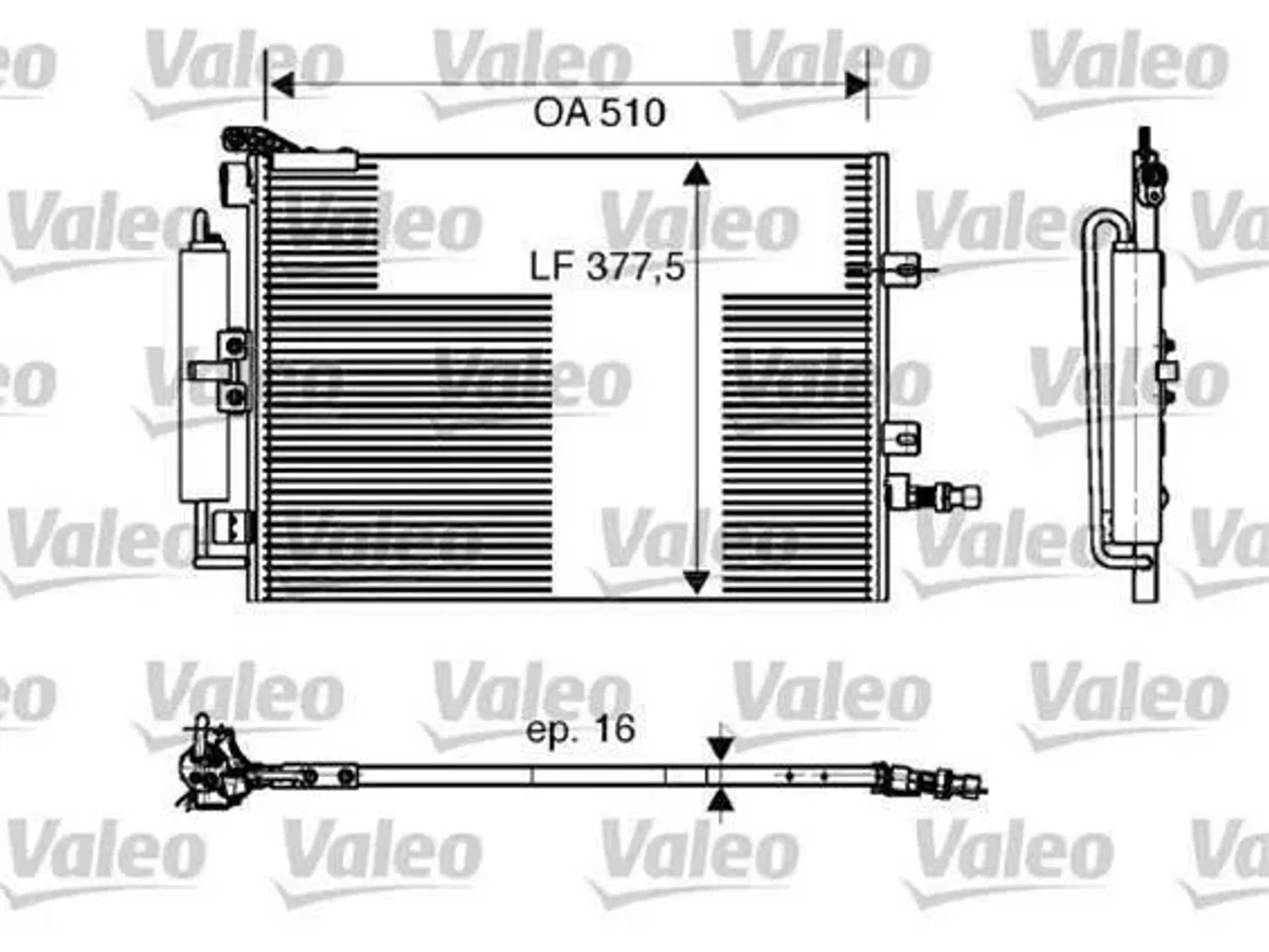 Airconkøler Renault Clio 3 ny Valeo