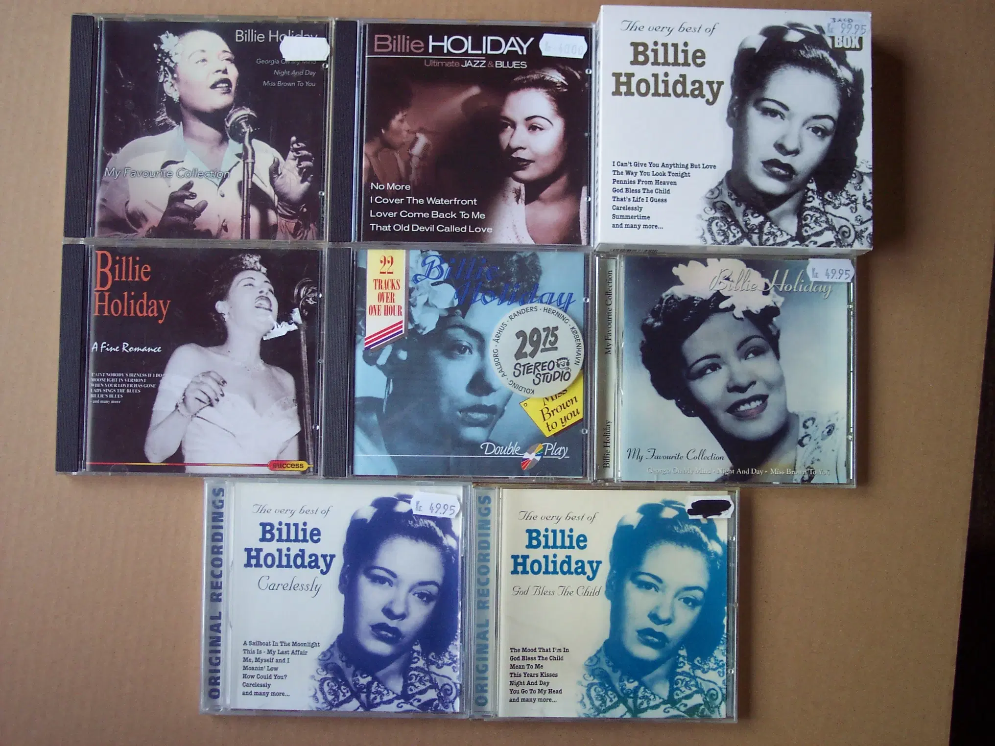 BILLIE HOLIDAY  CDer sælges stykvis