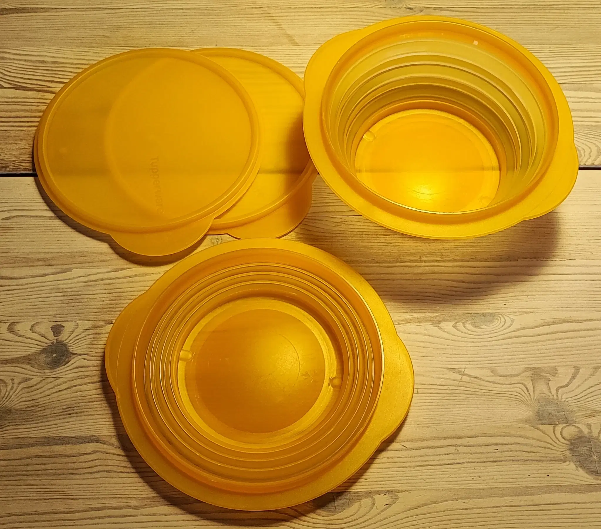 Tupperware folde skåle