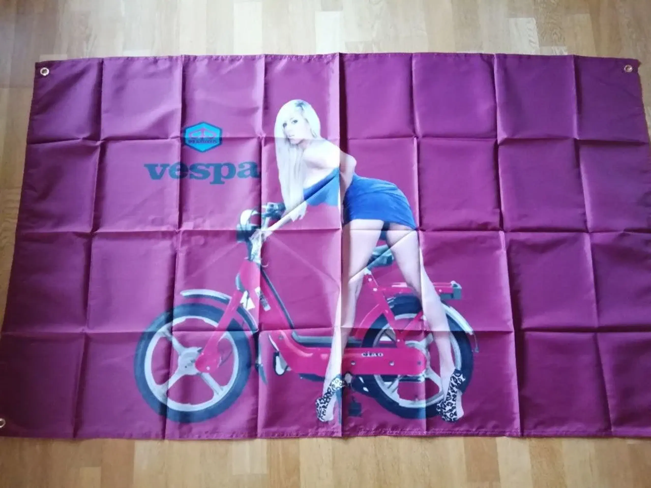 vespa piaggio ciao bravo banner 150-90cm 300kr Må