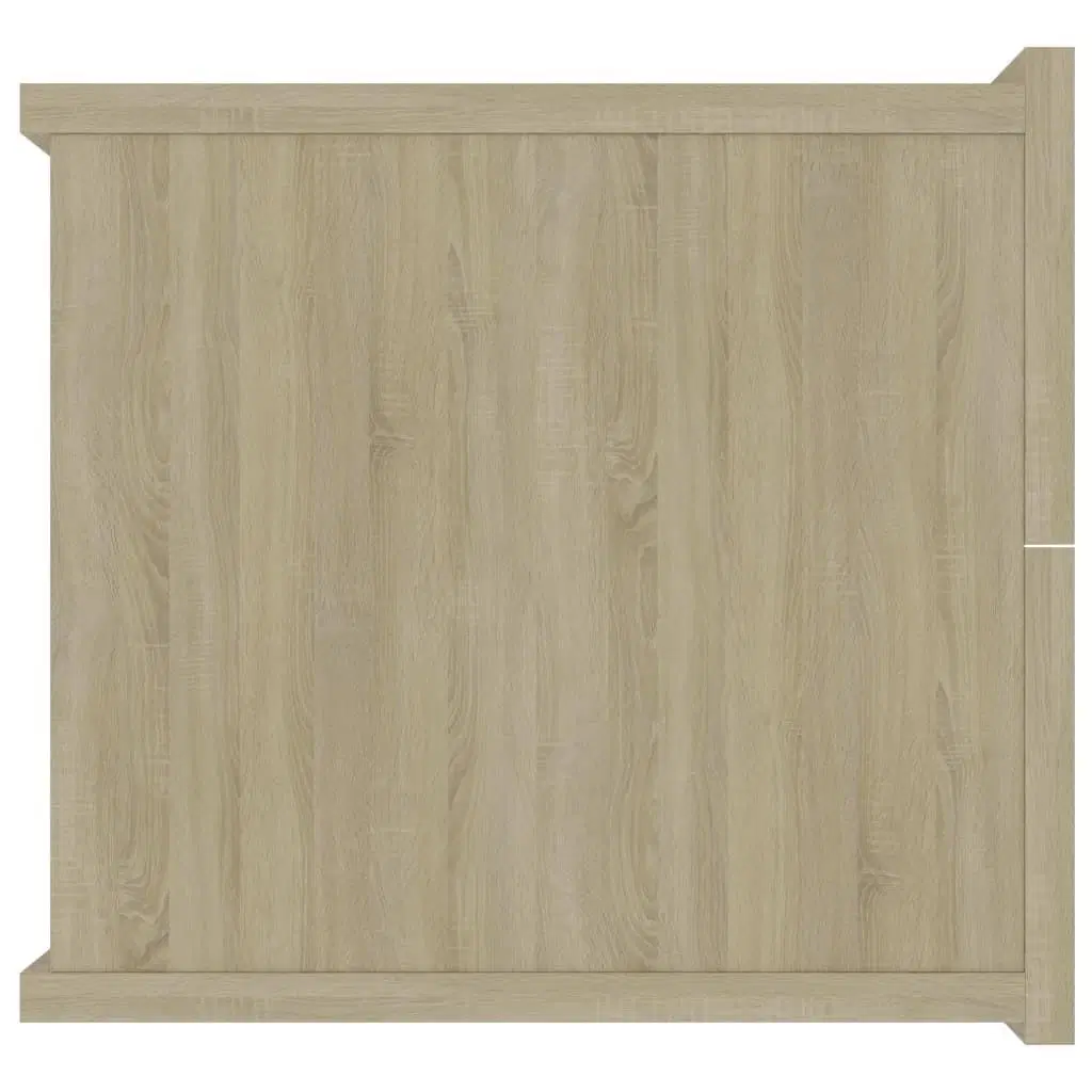 Sengeskabe 2 stk 40x30x30 cm spånplade sonoma-eg