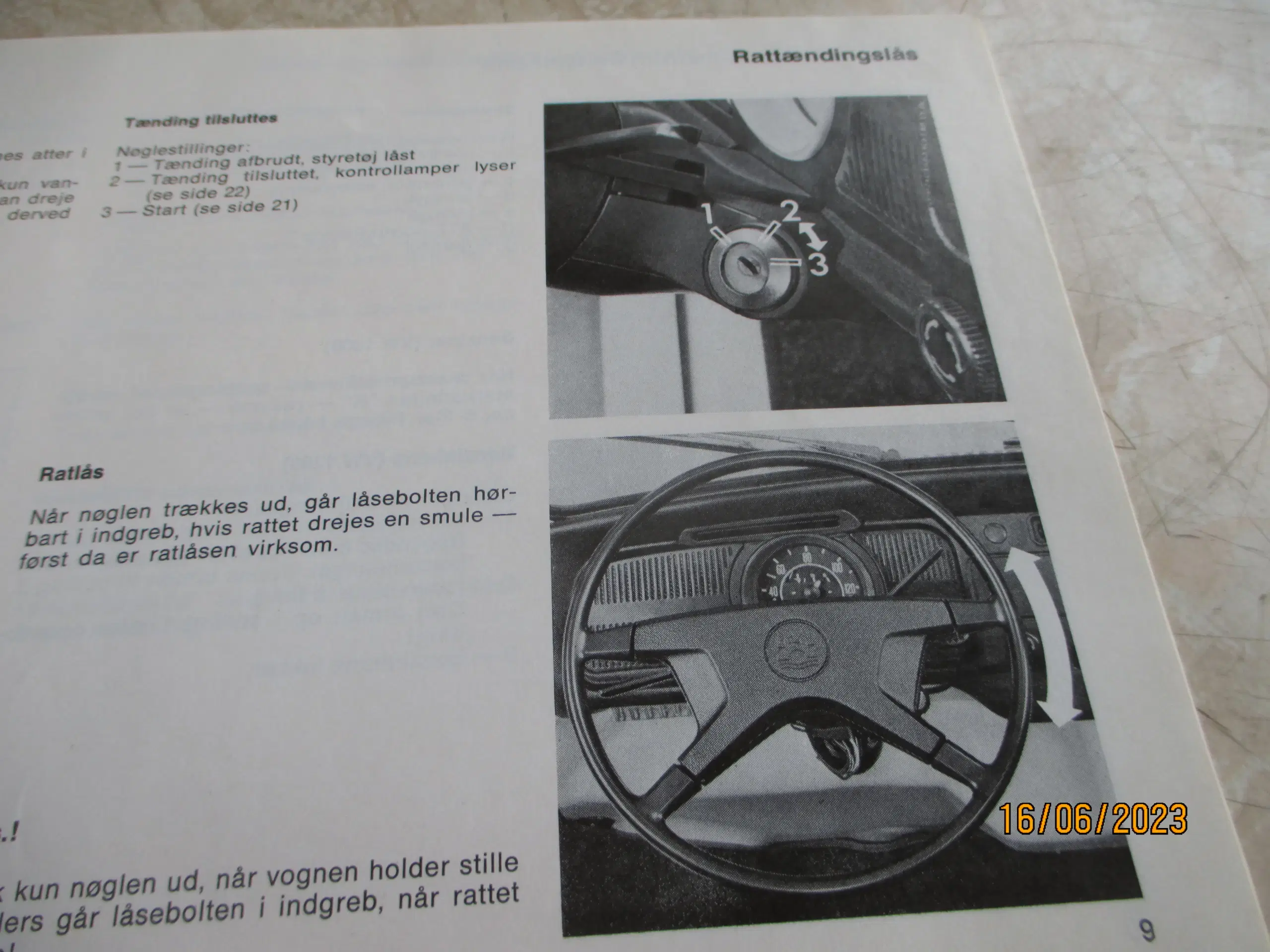 Brugt  Instruktionsbog   VW 1200  + 1300