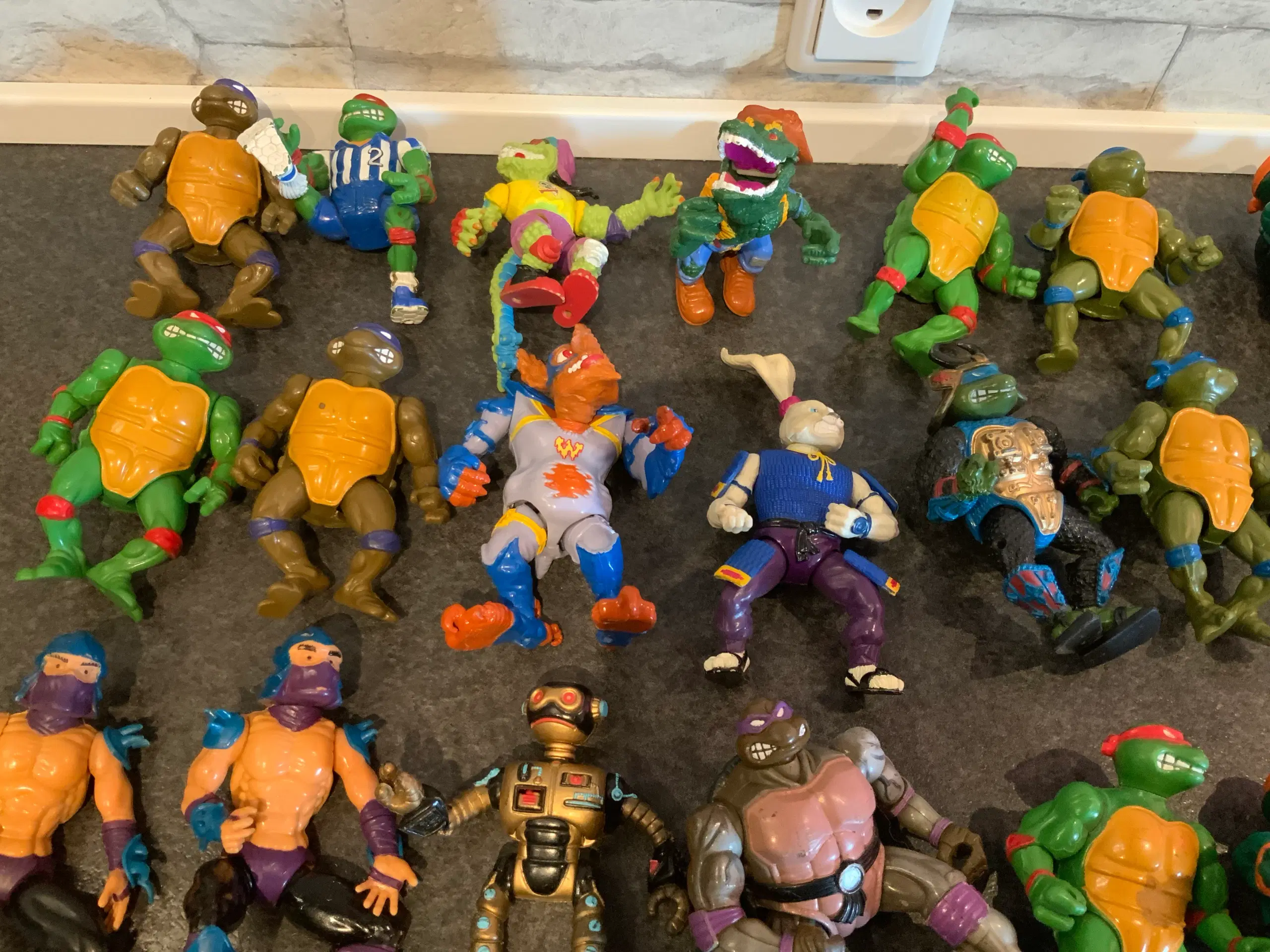 Vintage tmnt figurer mm