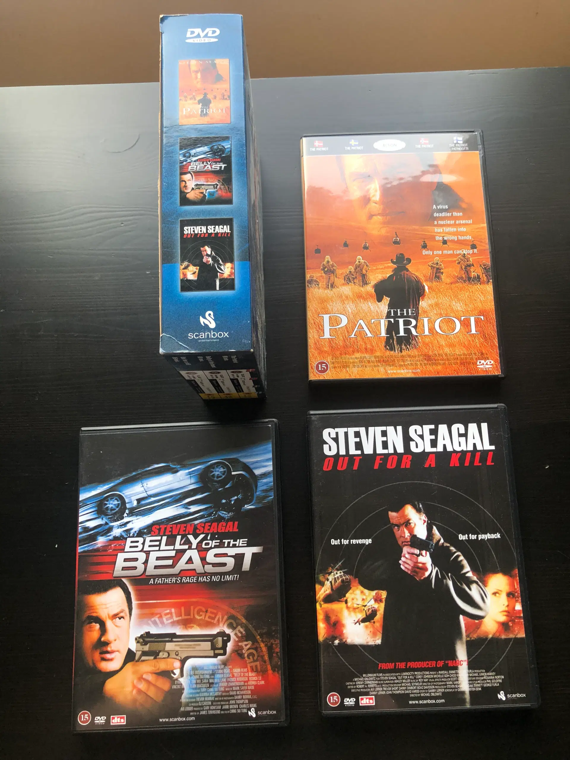 Steven Seagal 3 film DVD Box