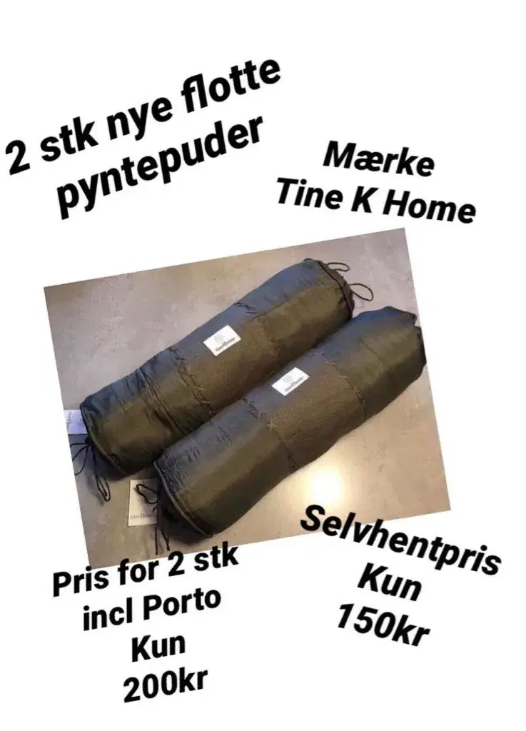 2 stk nye flotte Tine K Home pyntepuder