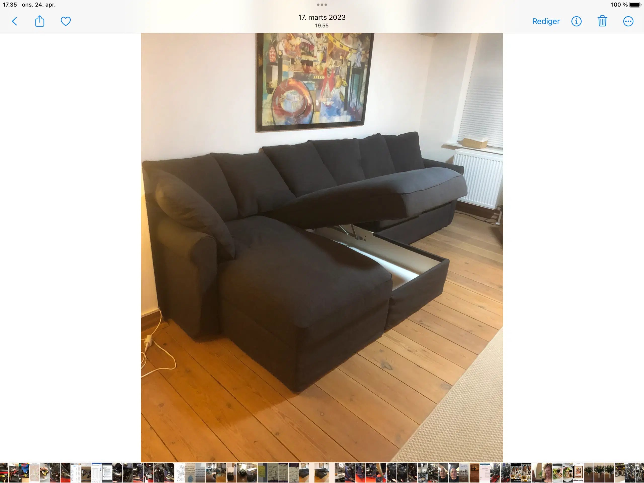 Sofa med 2 chaiselonger