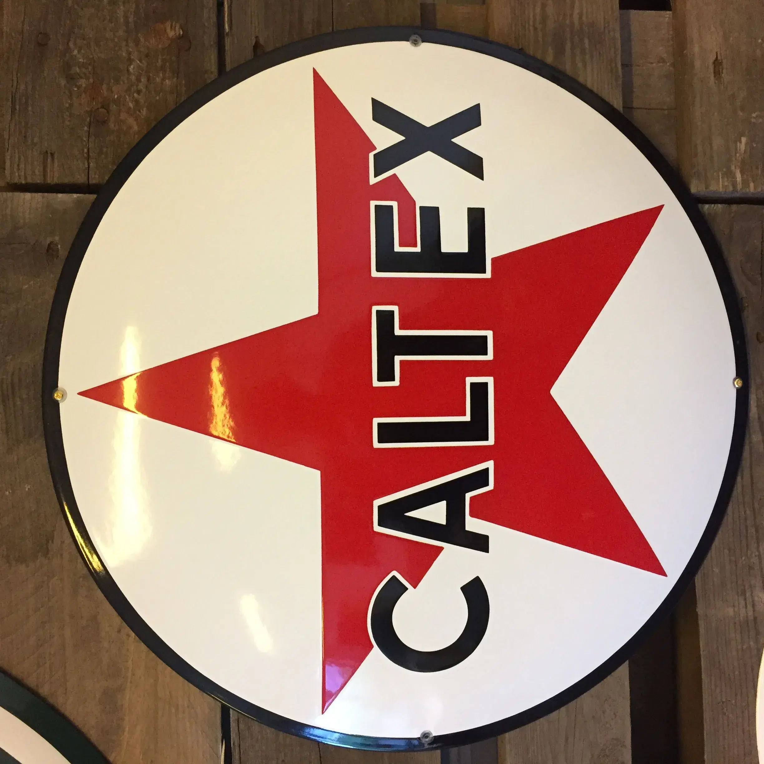 Caltex emaljeskilt