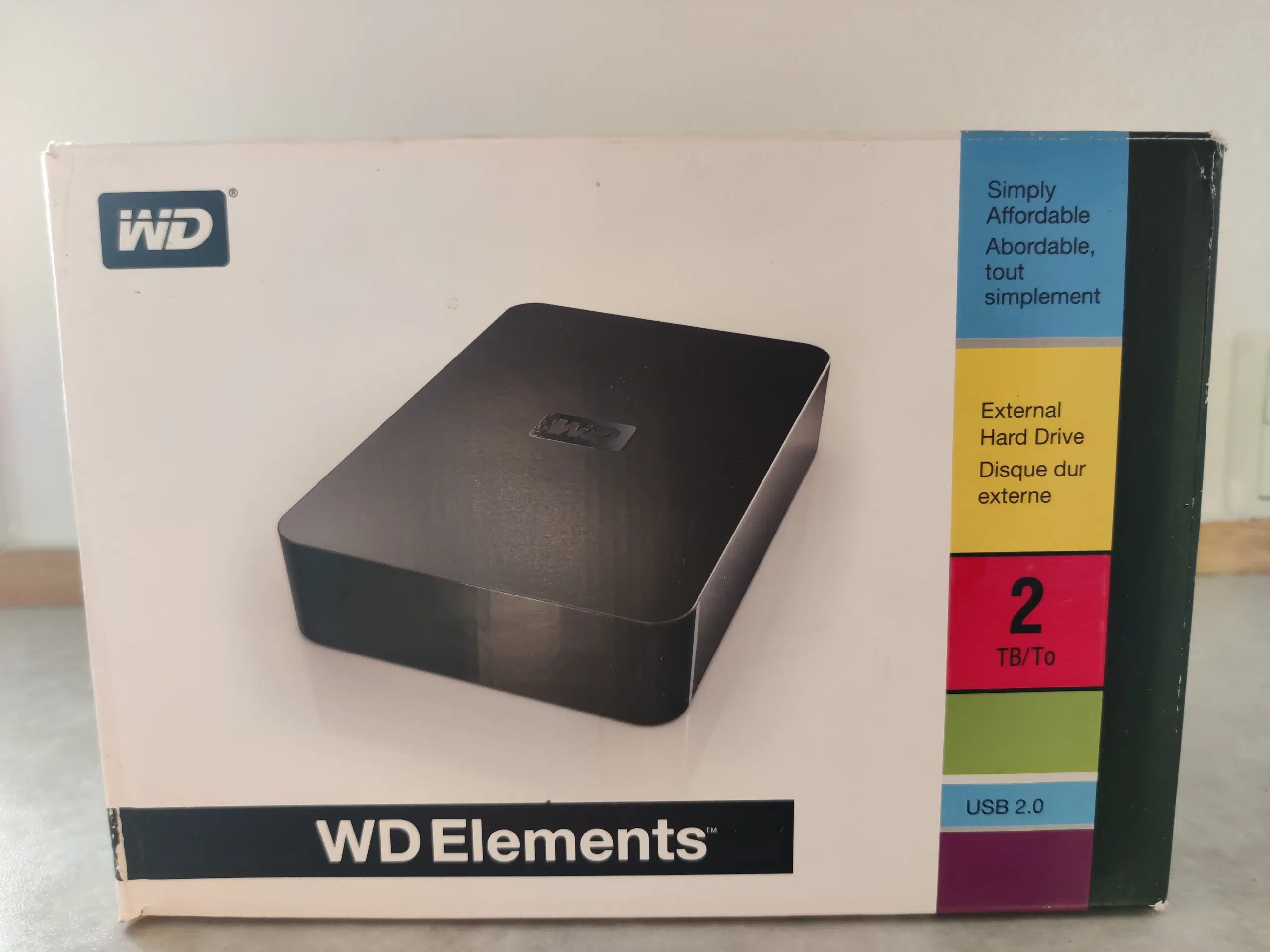 WD ekstern harddisk 2 Tb