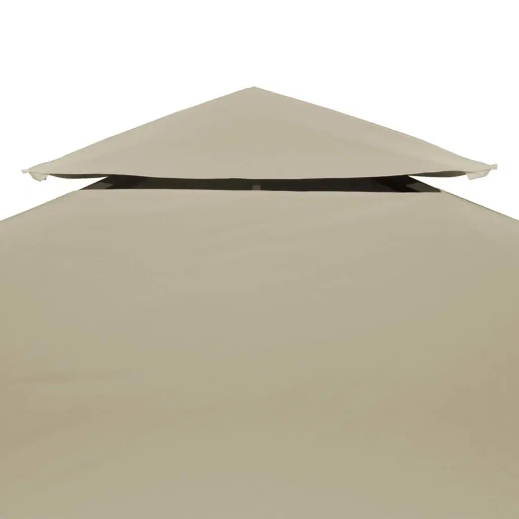 Baldakin til havepavillon 3x4 m 310 g/m² beige