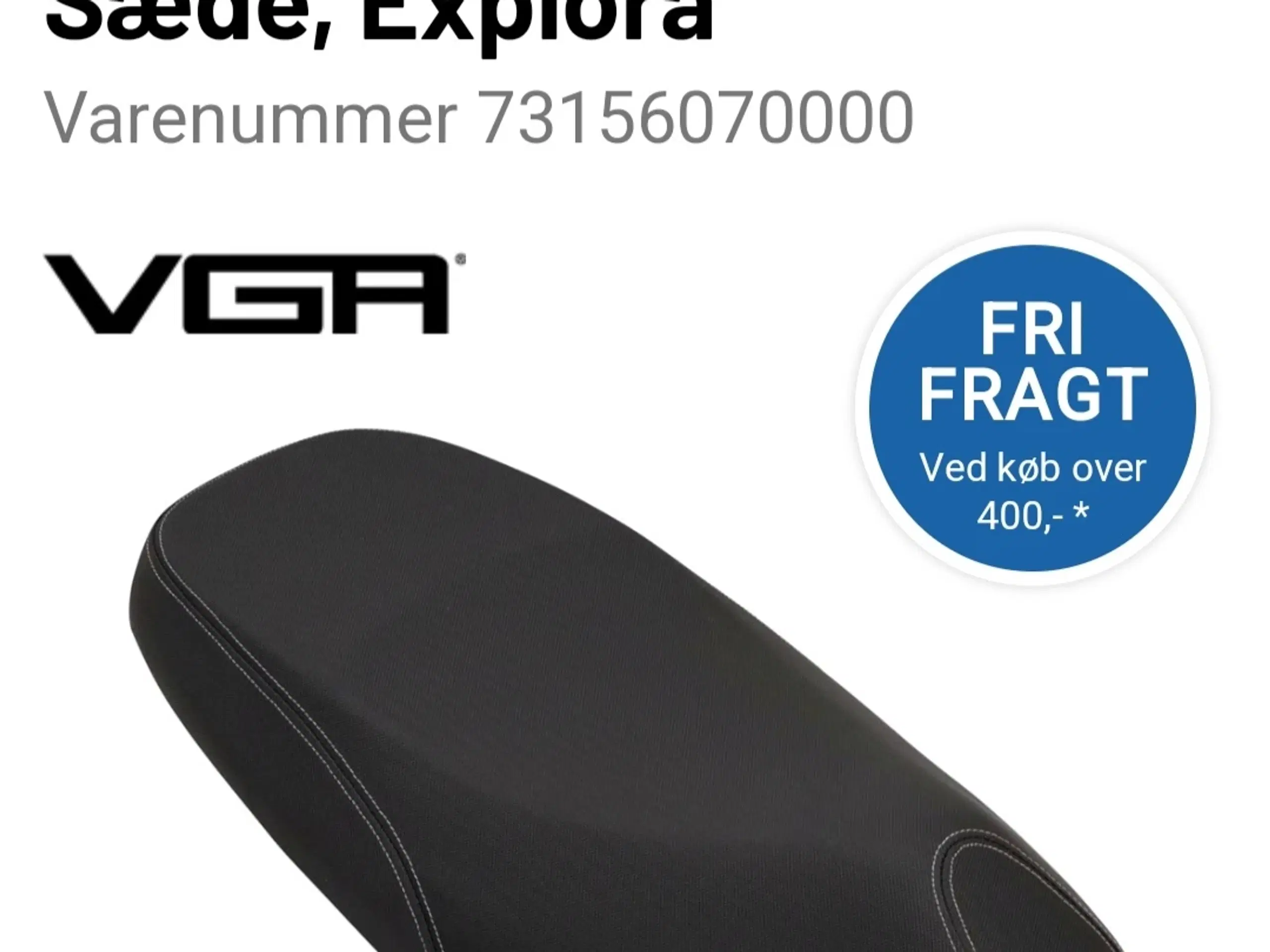 Vga explorer sæde