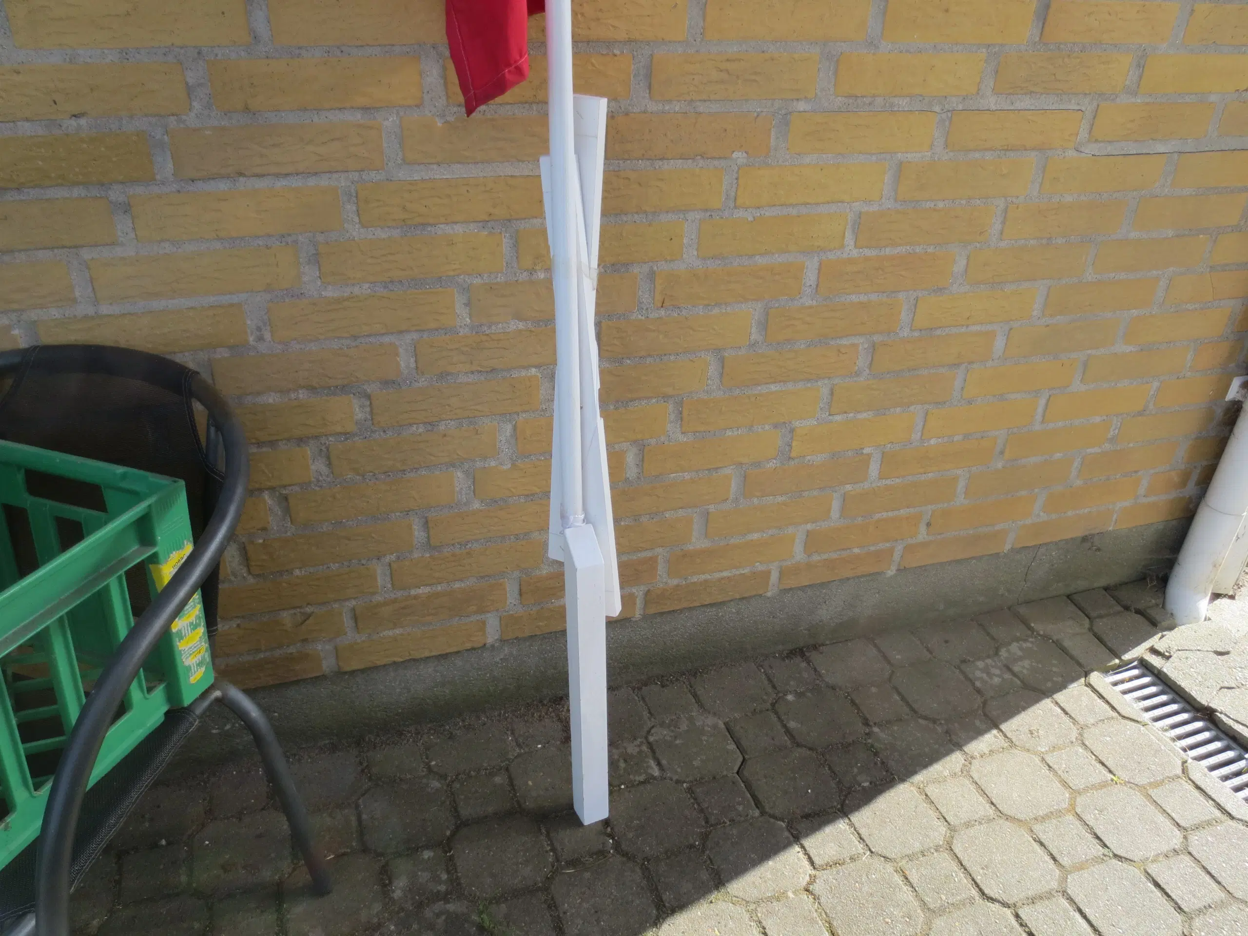 1 stkk Cpl Ny Mini flagstang med Dannebrog flag