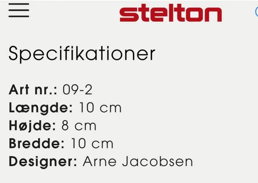 Stelton rustfri vippeaskebæger  stor