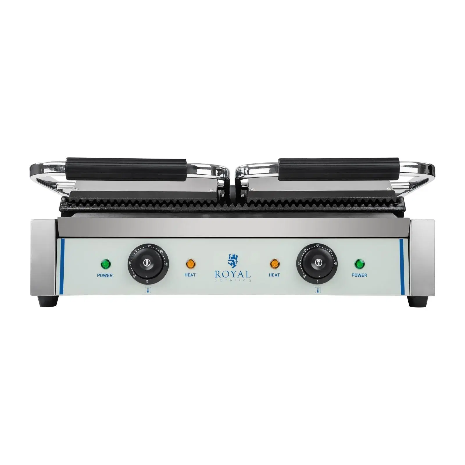 Kontaktgrill - 2 x 1800 watt - rillet - 20