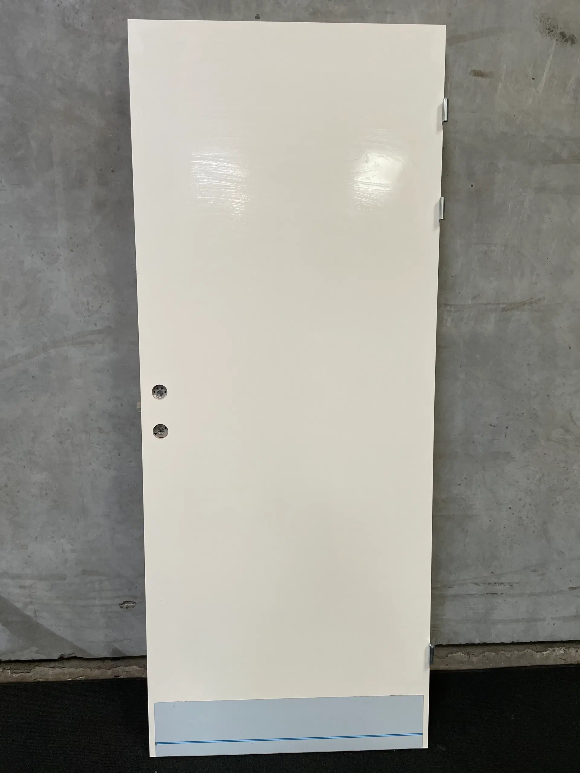 Swedoor branddør bd60 melamin 825x60x2045mm højrehængt hvid