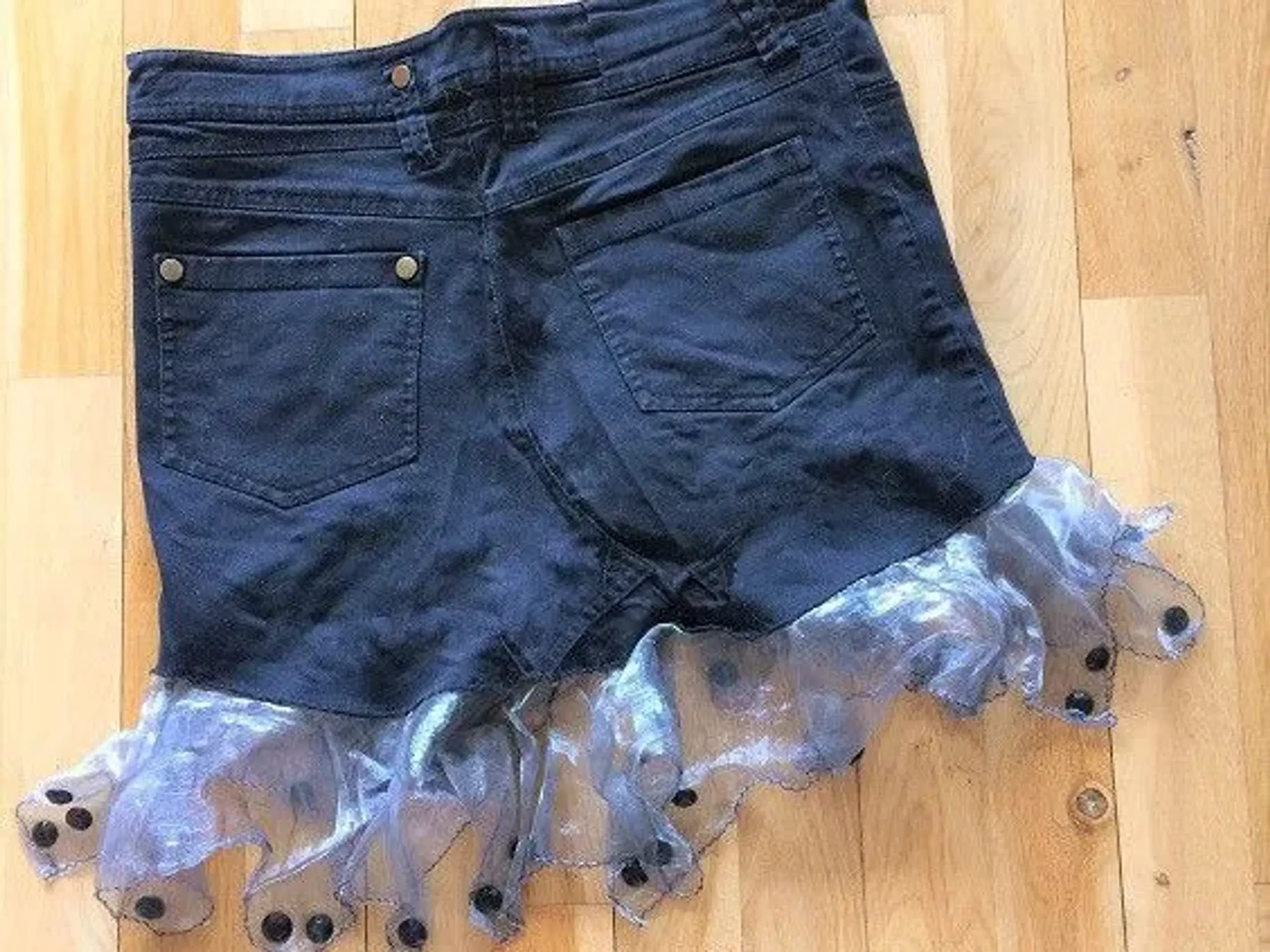 RE-DESIGNET NEDERDEL - jeans - sort