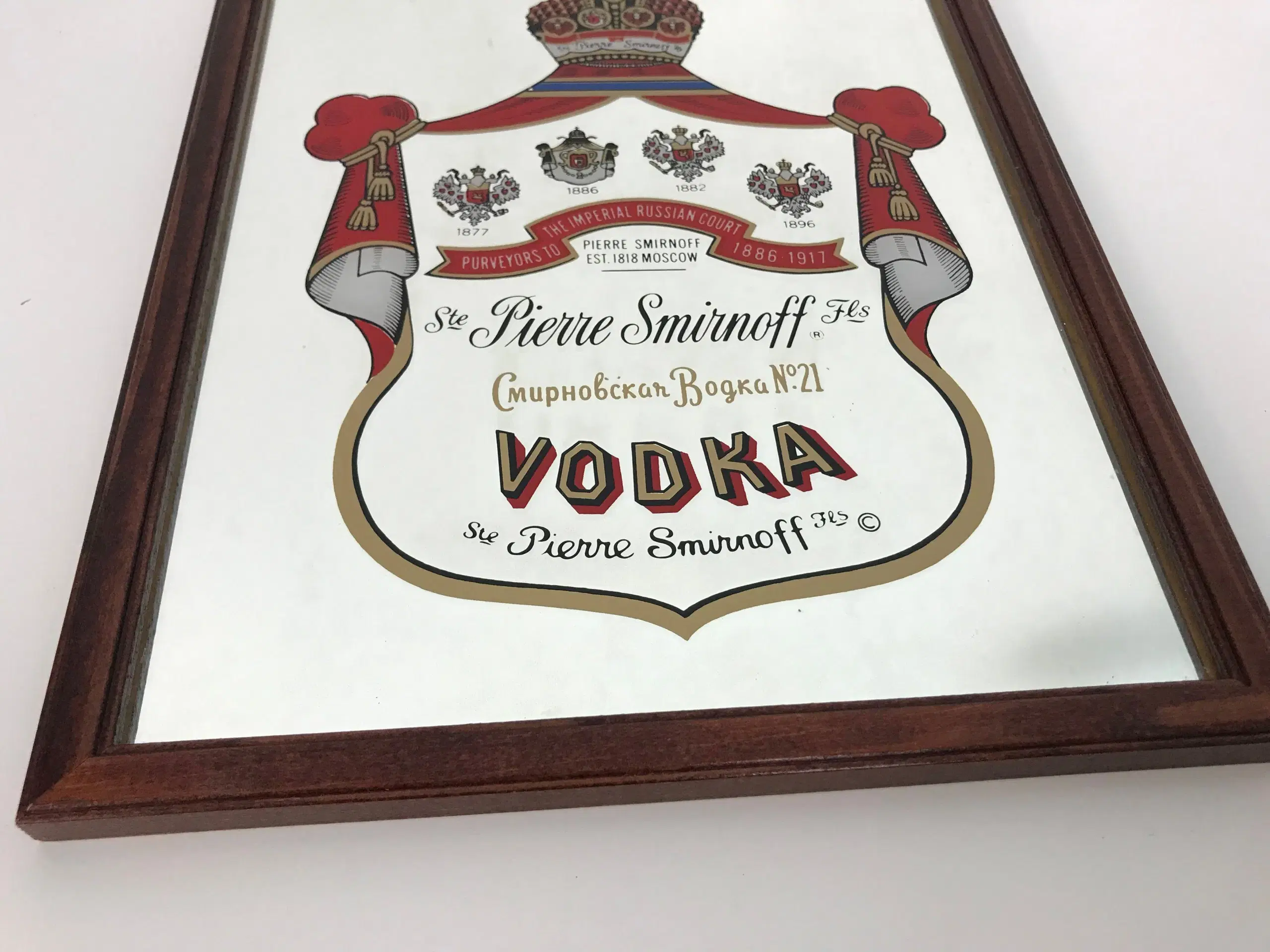 'Smirnoff Vodka' spejl