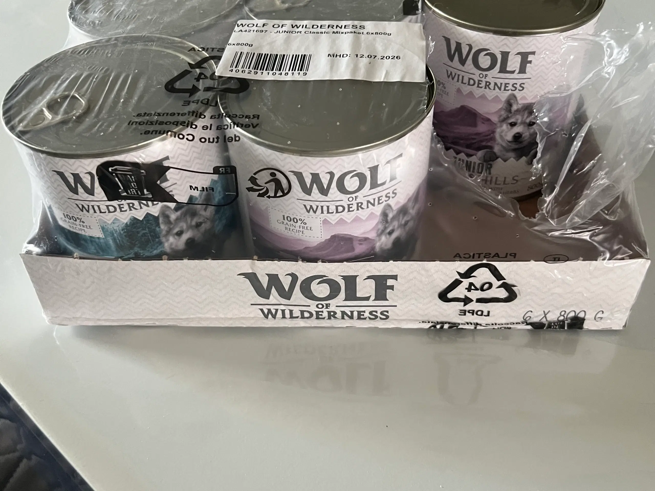 5x 800 g Wolf of wilderness vådfoder