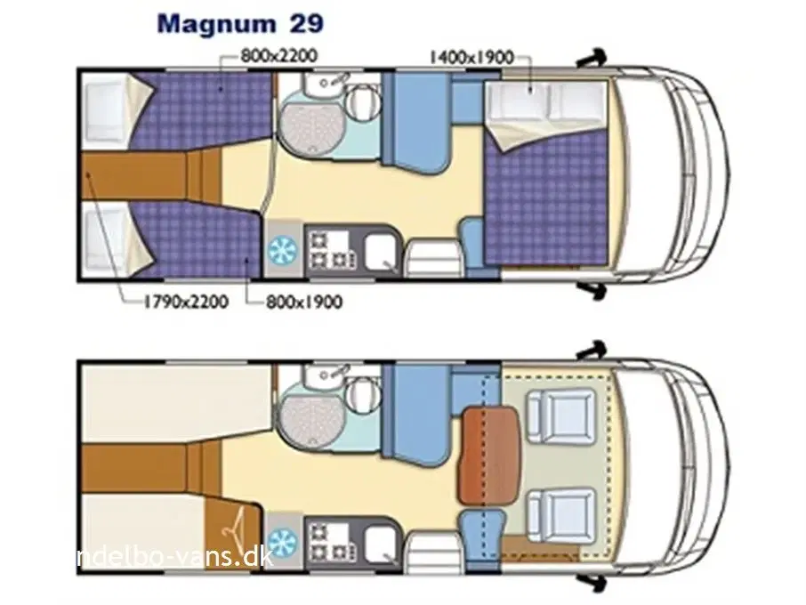 2015 - Elnagh Magnum 29   5ssele pladser enkeltsenge og anhængertræk