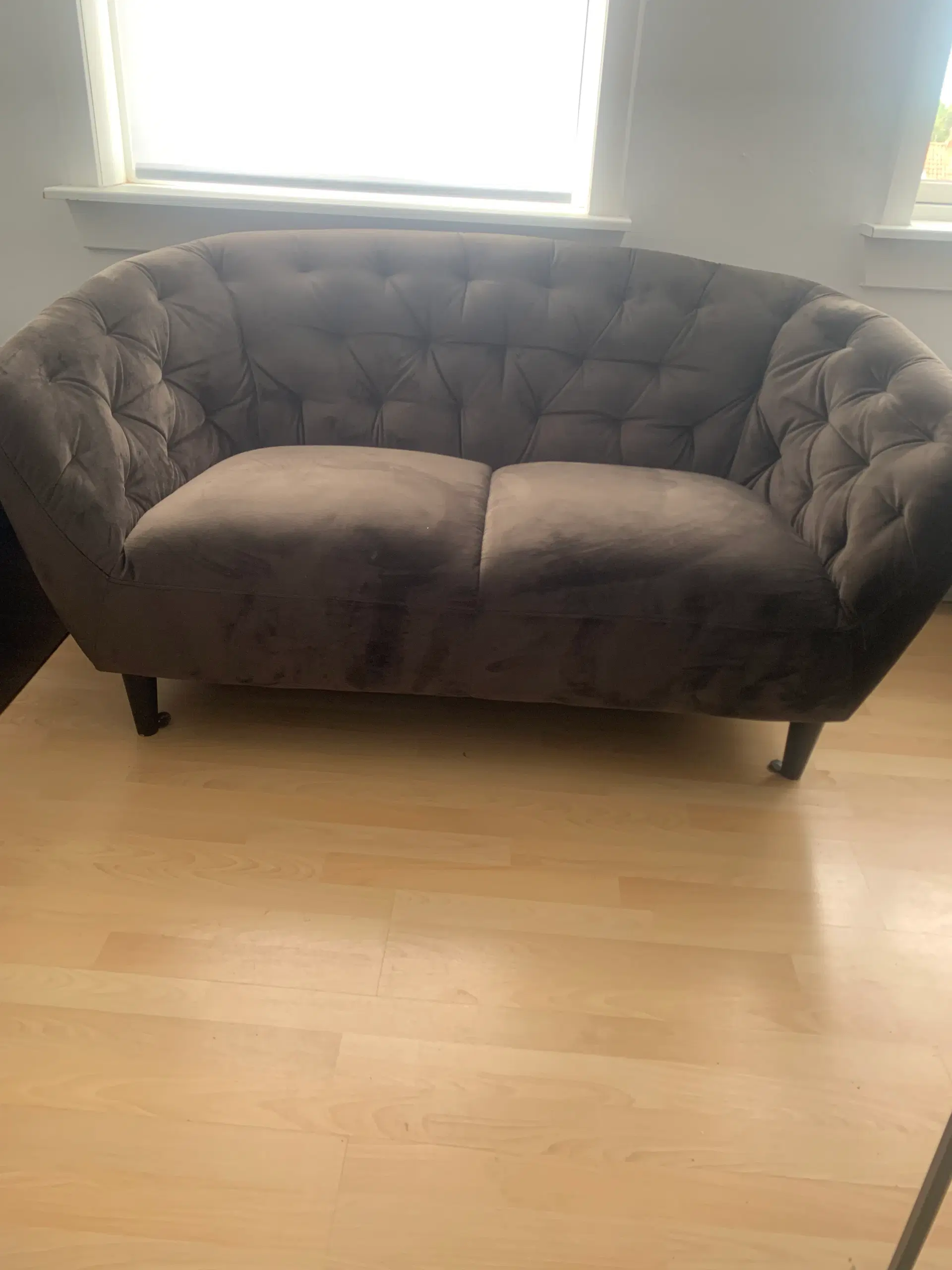 Velour sofa fra Ilva