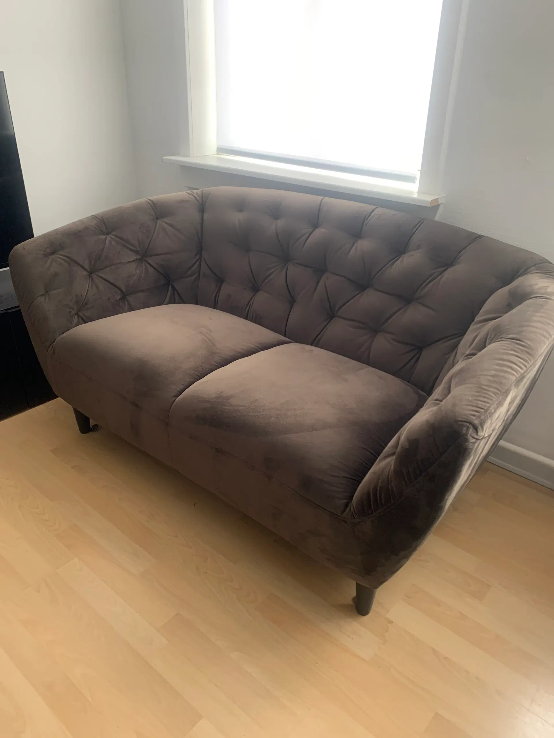 Velour sofa fra Ilva